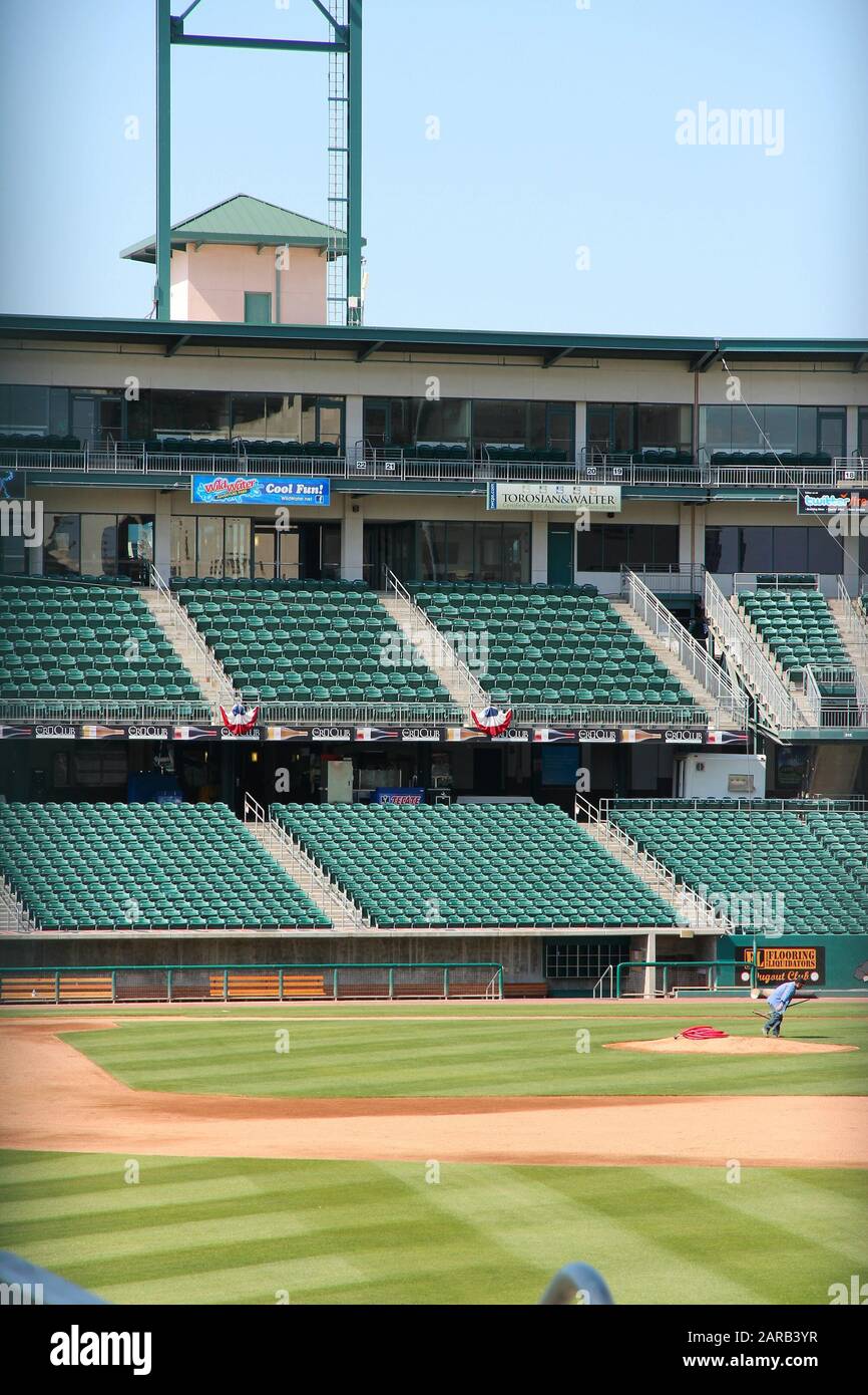 FRESNO, UNITED STATES APRIL 12, 2014 Chukchansi Park baseball