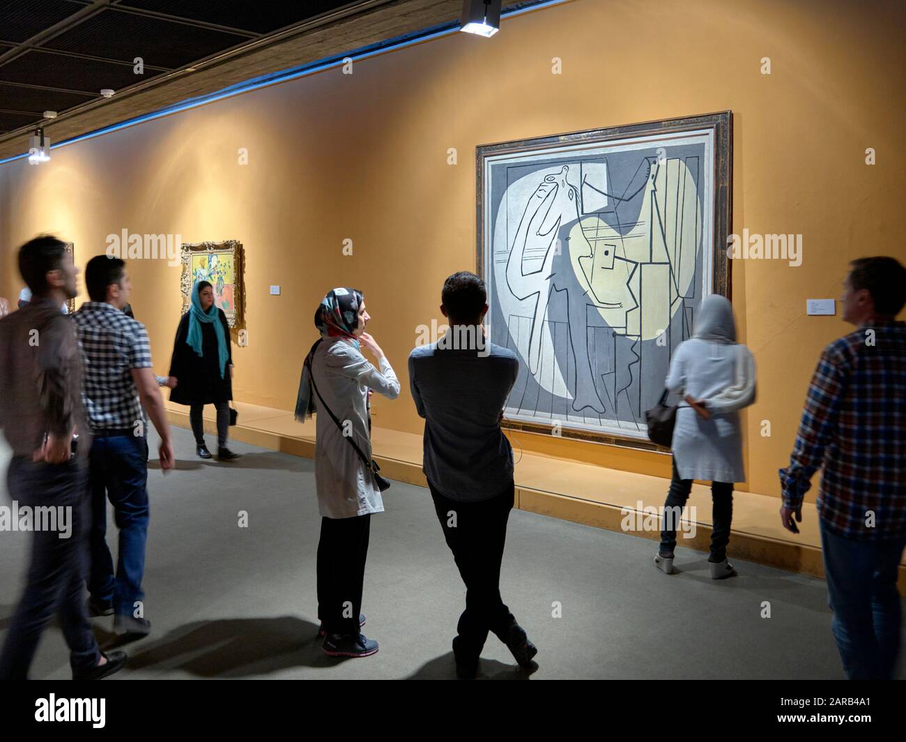 The Museum of Modern Art in Laleh Park in the Iranian capital Tehran, taken on April 14th, 2017. In addition to many works by Iranian artists of the 19th and 20th centuries, the museum has a collection of modern western art, which is considered one of the most extensive outside of Europe and America. | usage worldwide Stock Photo