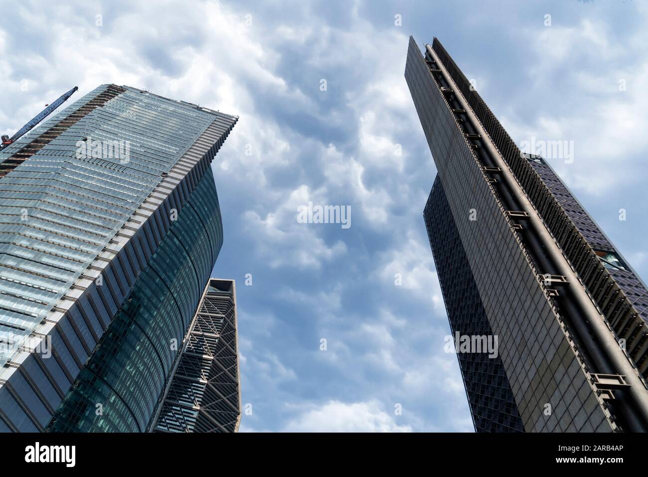 mexico city financial district skyscrapers detail Stock Photo