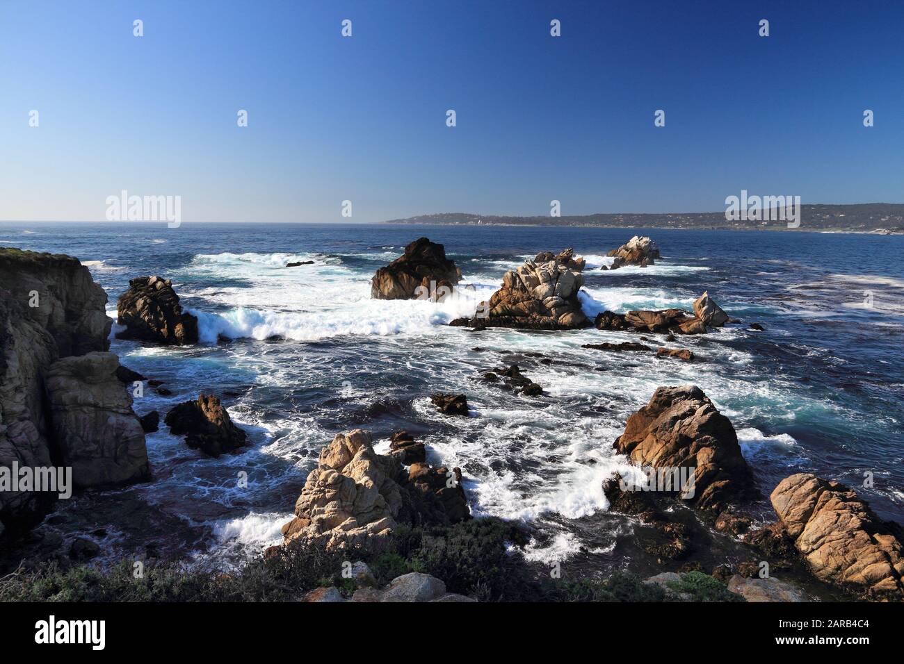 Point Lobos State Reserve - California landscape. Pacific coast of Big Sur. American landscape. Stock Photo