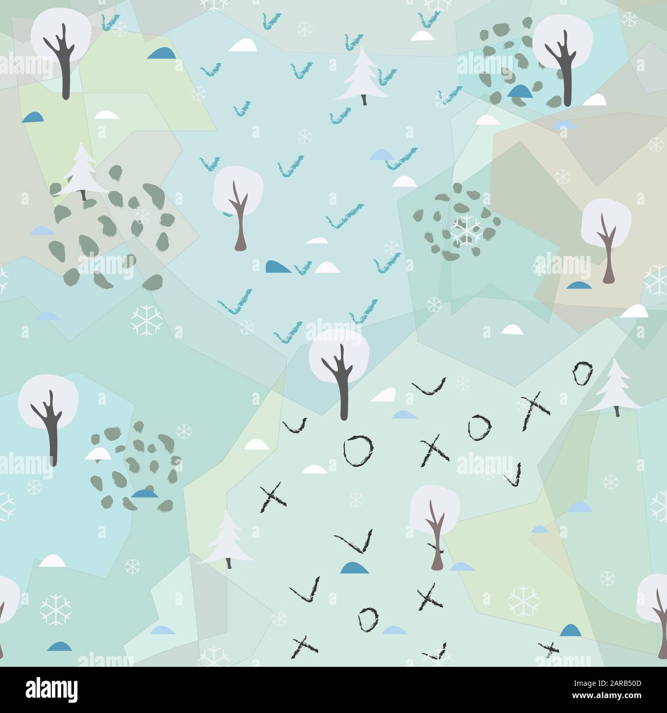 Winter Seamless Pattern. Vector Illustration Stock Vector