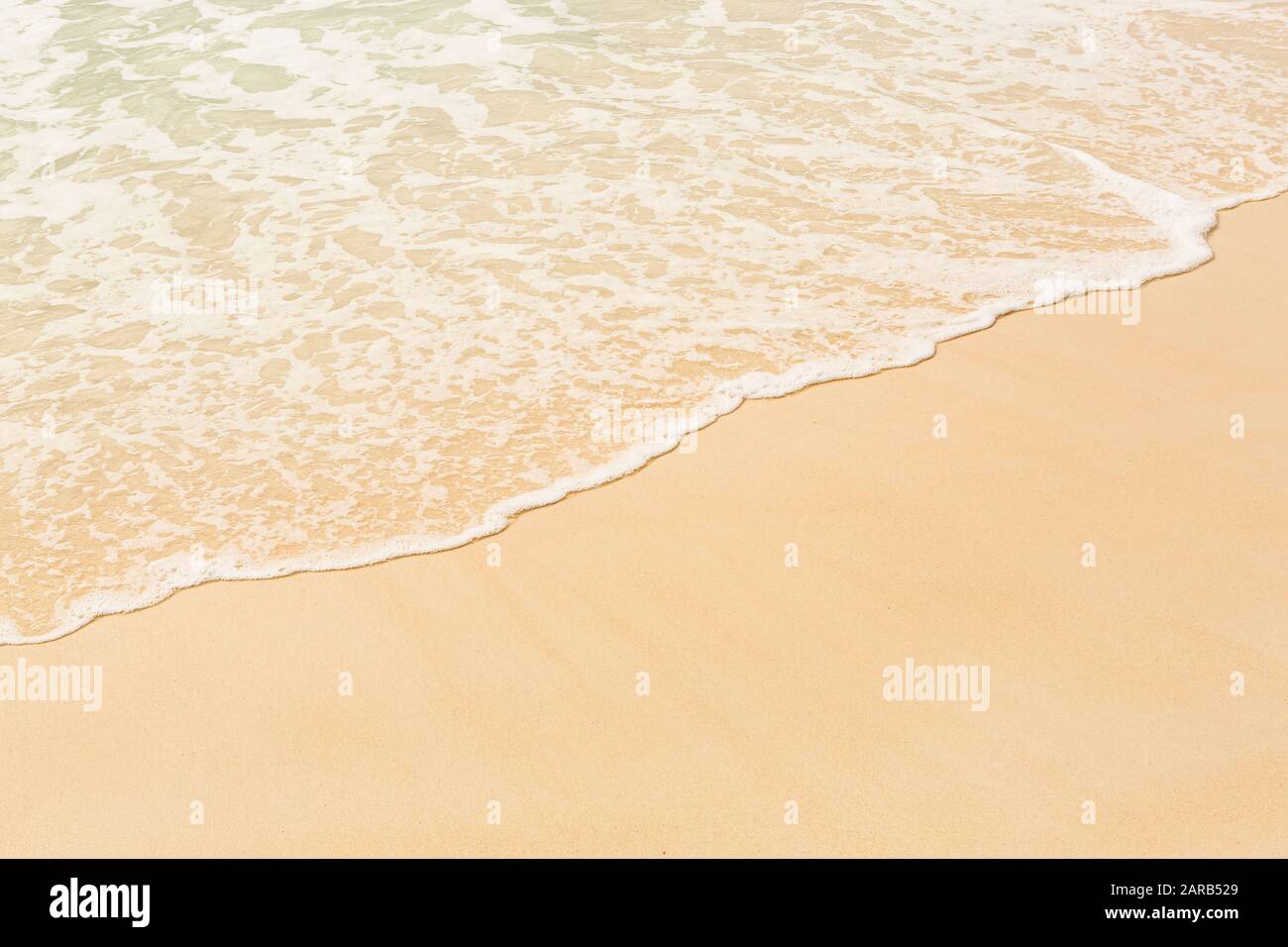 Tropical beach background with soft wave and white sand Stock Photo - Alamy