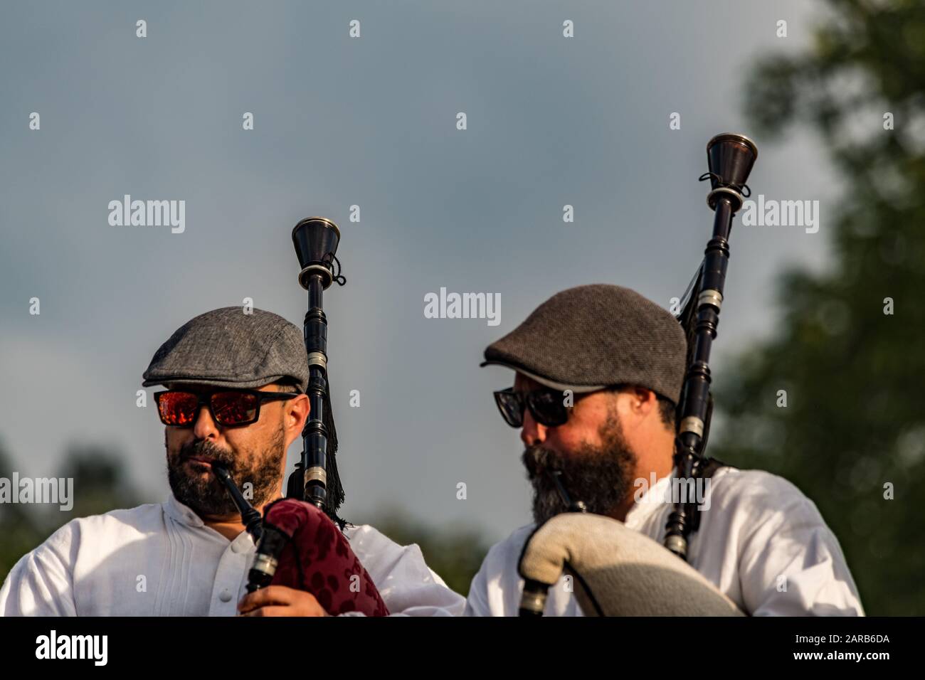 spanish bagpipe player spanish bagpipe player