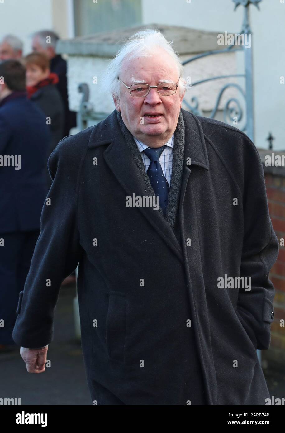 Austin Currie Attends The Funeral Of Seamus Mallon The Former Deputy First Minister Of Northern