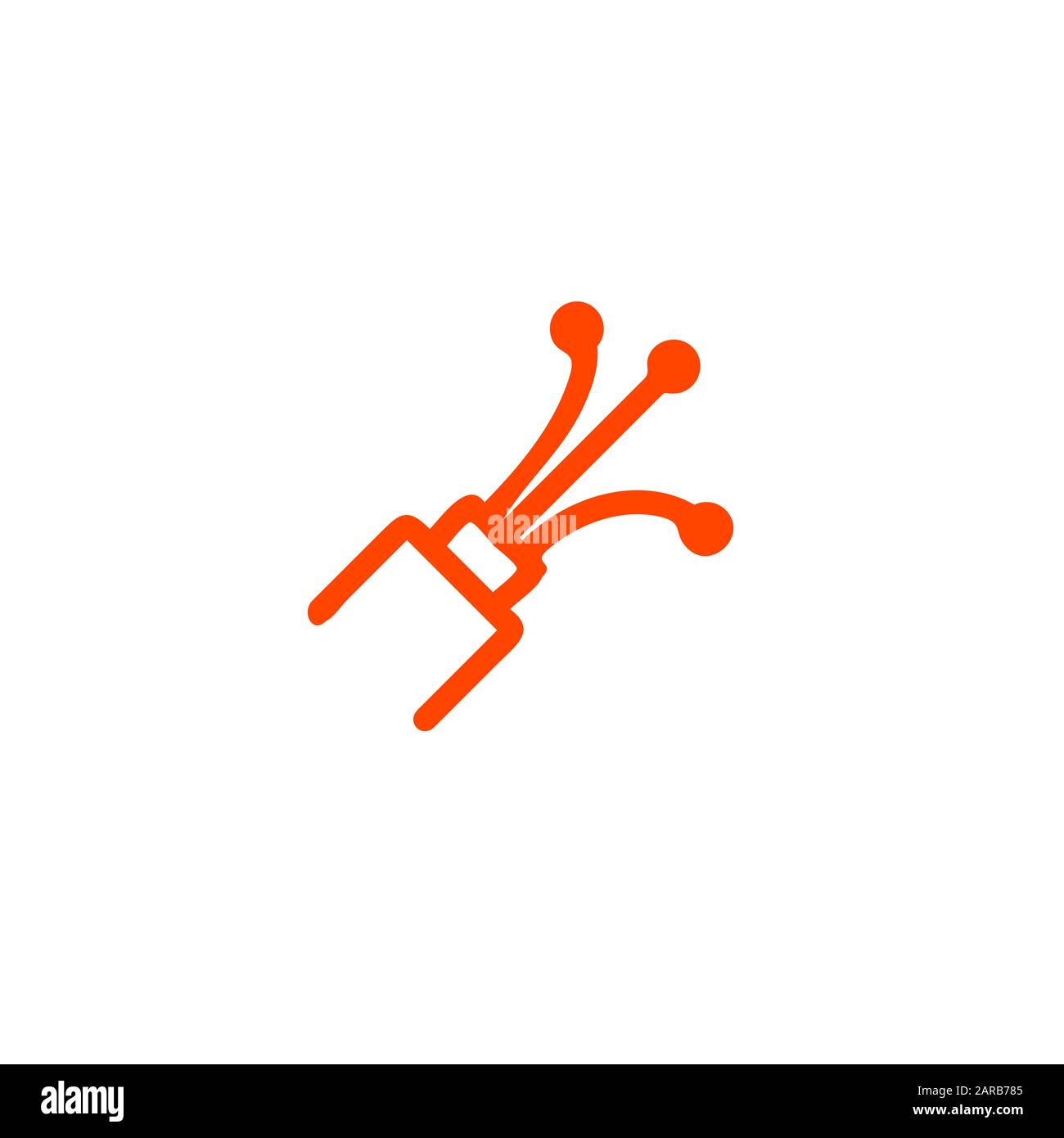 fiber optic cable icon design template Stock Photo - Alamy