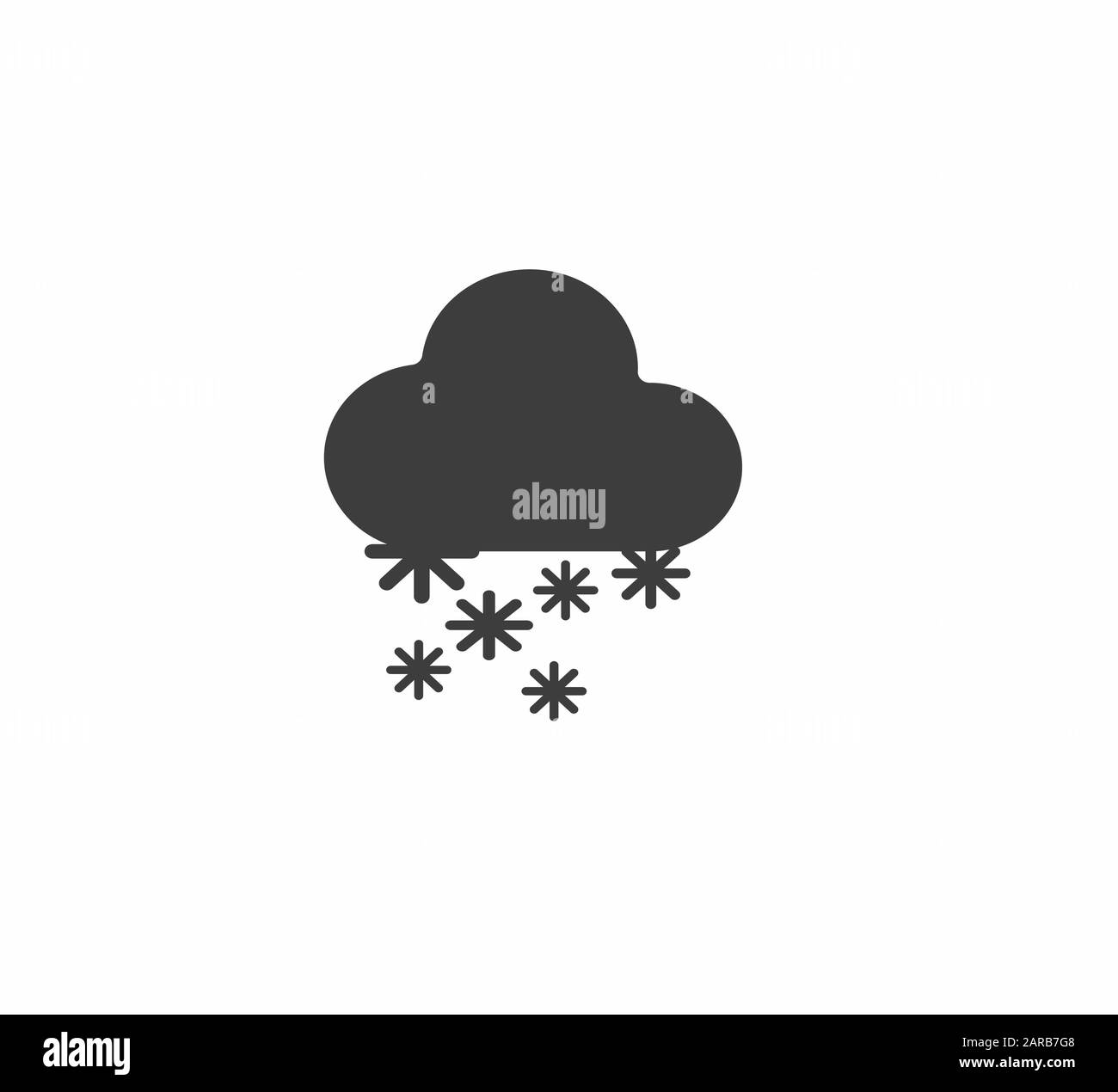 Cloud Cloud Flat Vector Icon Outlined Stock Vector Image & Art - Alamy