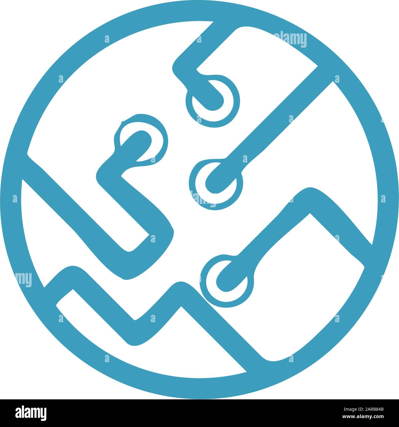 circuit icon design template Stock Vector Image & Art - Alamy