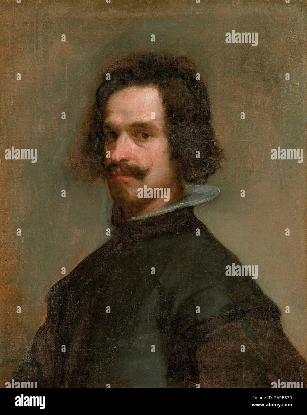 Diego Velazquez ( 1599 - 1660 ) , Portrait of a man , 1632 ( oil on canvas 0,68 x 0,55 ) Stock Photo