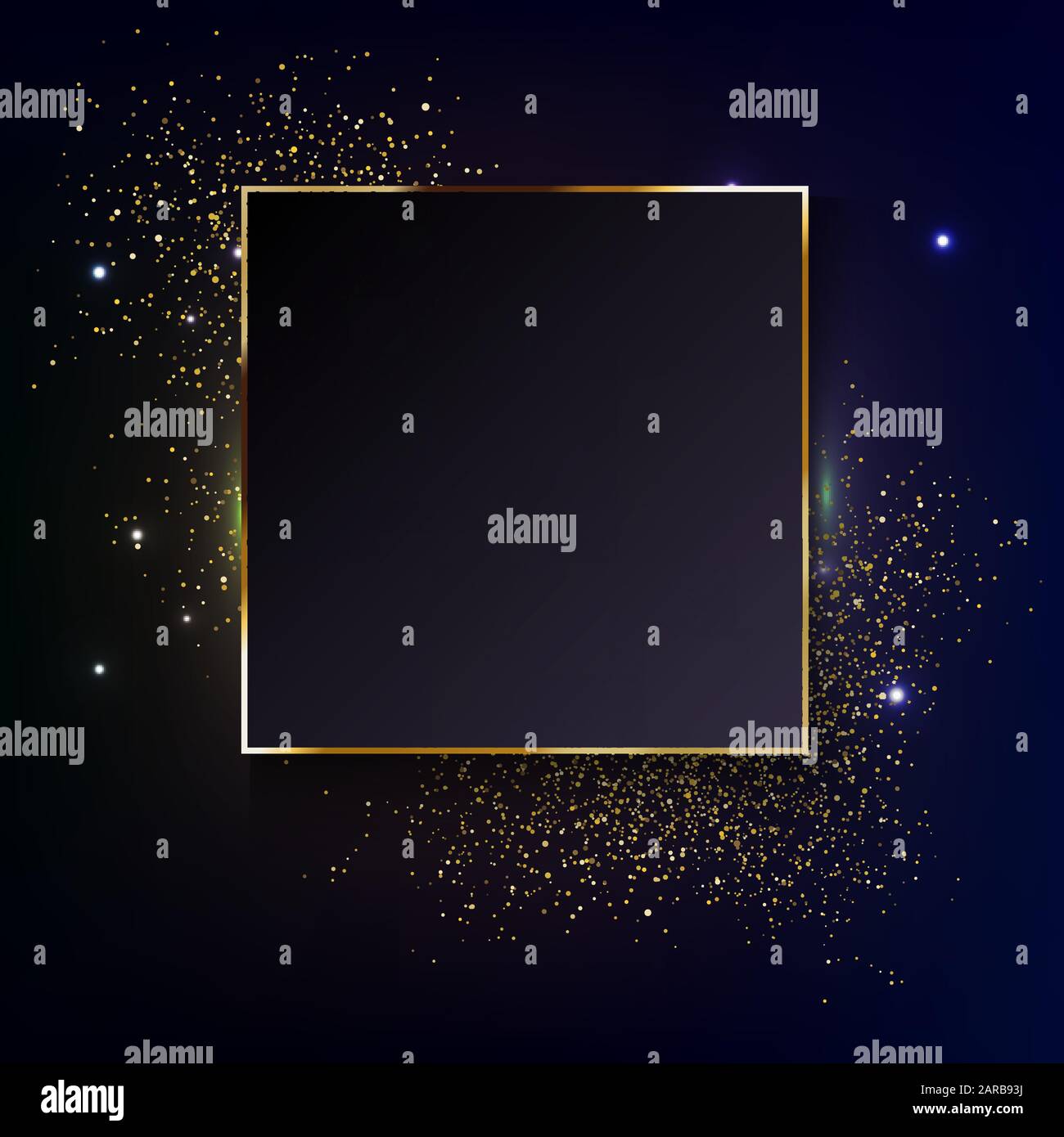 Text In Glitter Frame Vector Eps 10 Template For Banner Card