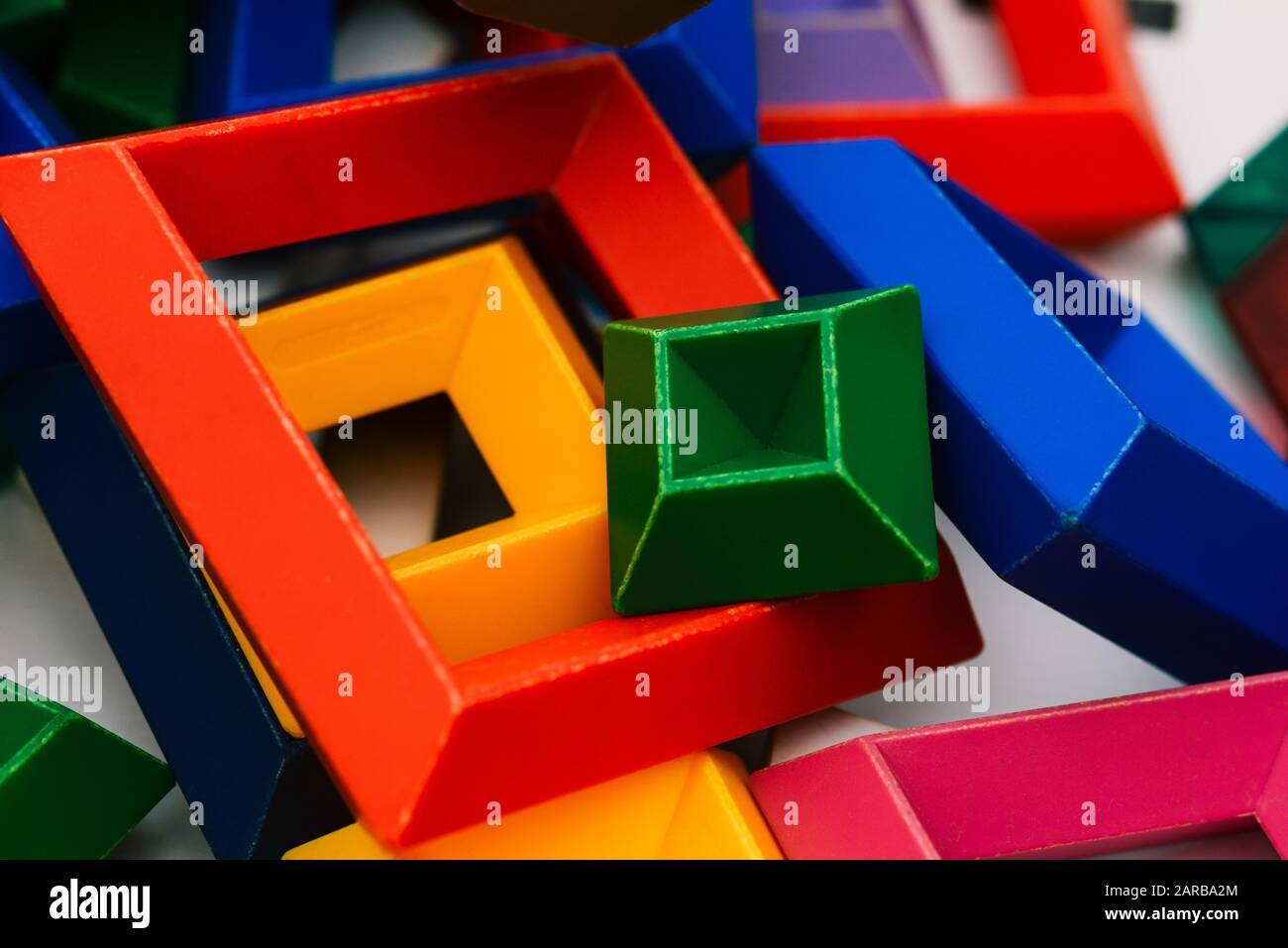 Block Dimensional Color Examples Geometrical details of the designer. Colored blocks for design and ...