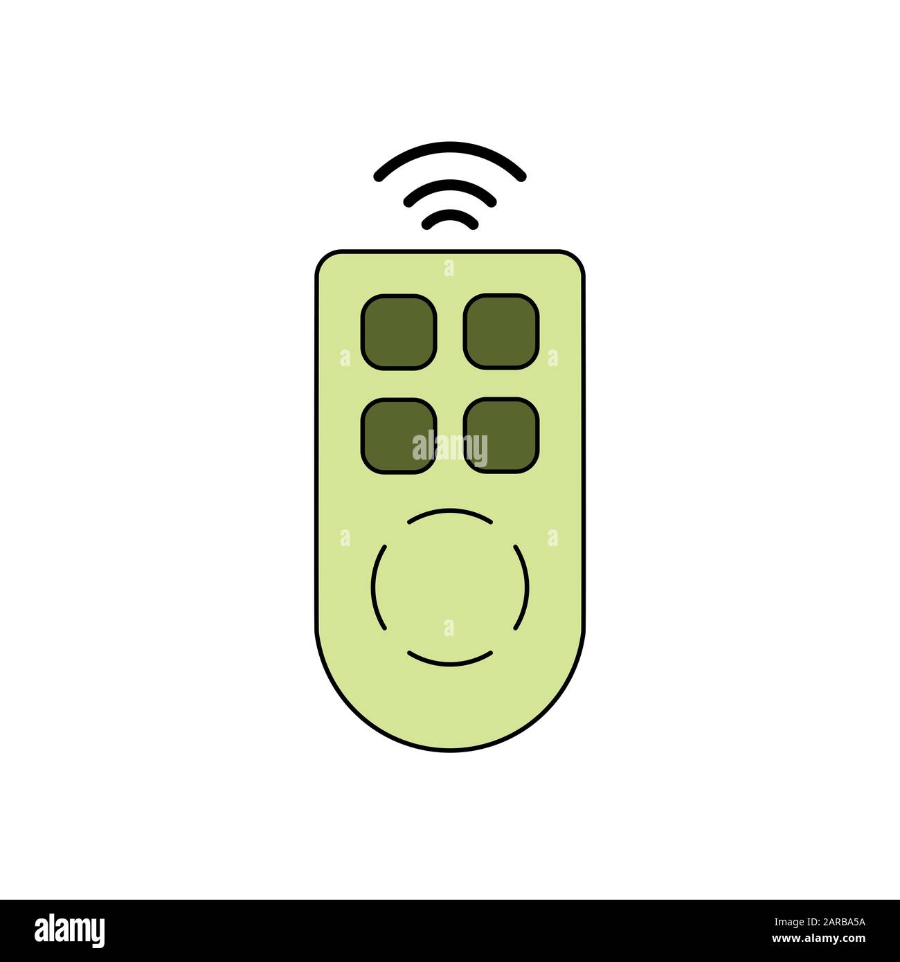 Remote control icon design template Stock Photo - Alamy