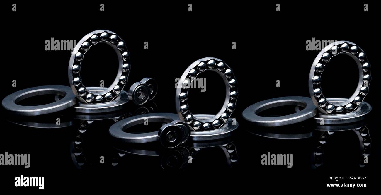 Stainless steel thrust ball bearing. Set of thrust ball bearing and