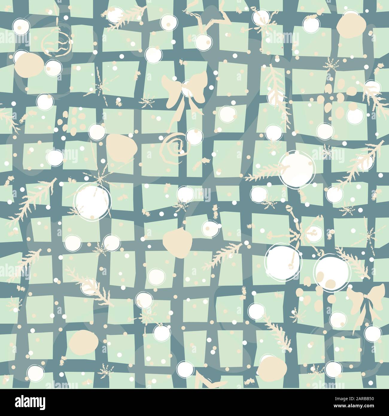 Beautiful seamless repeating winter pattern. Vector Illustration Stock Vector
