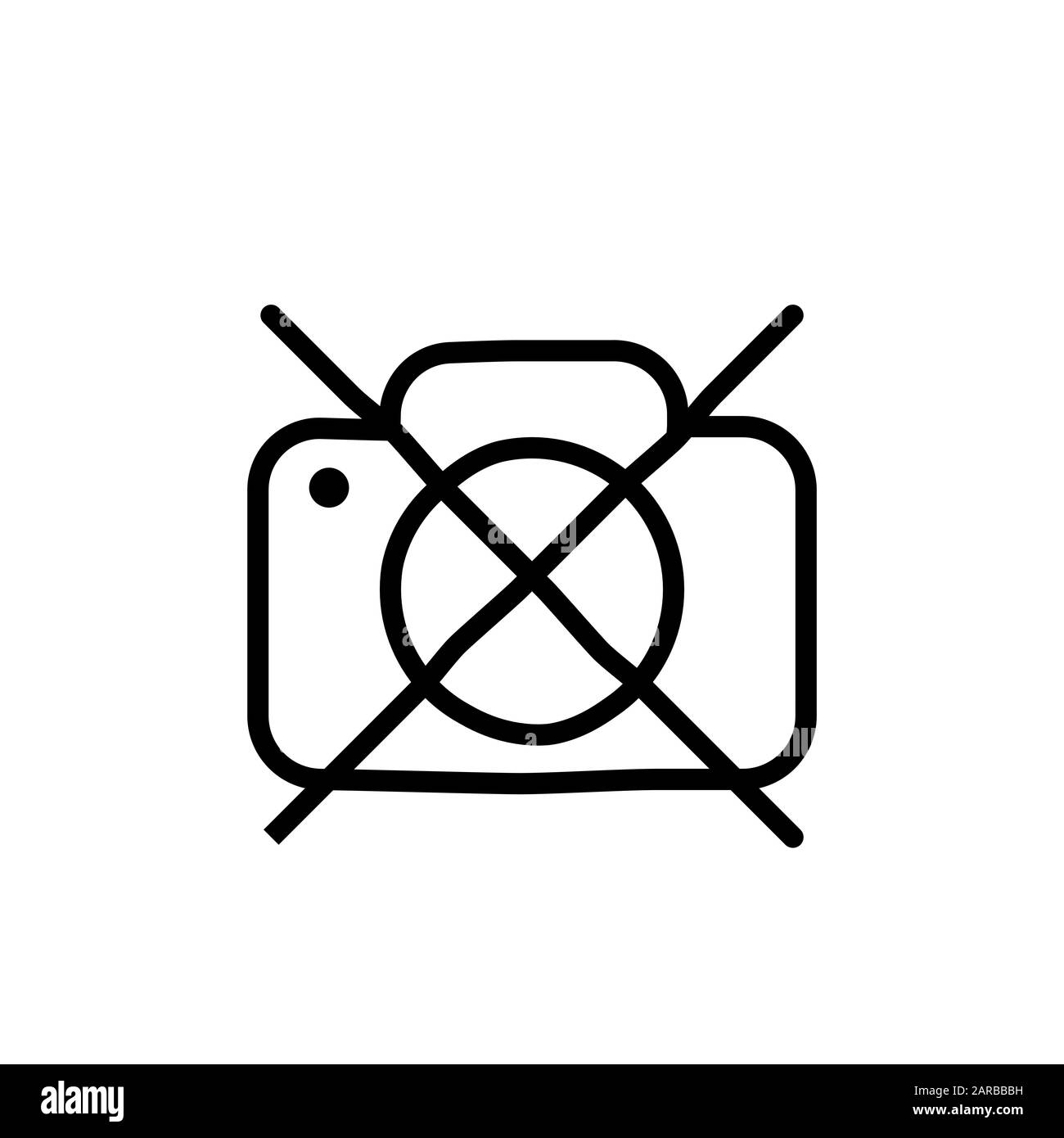 camera icon line design template Stock Photo - Alamy