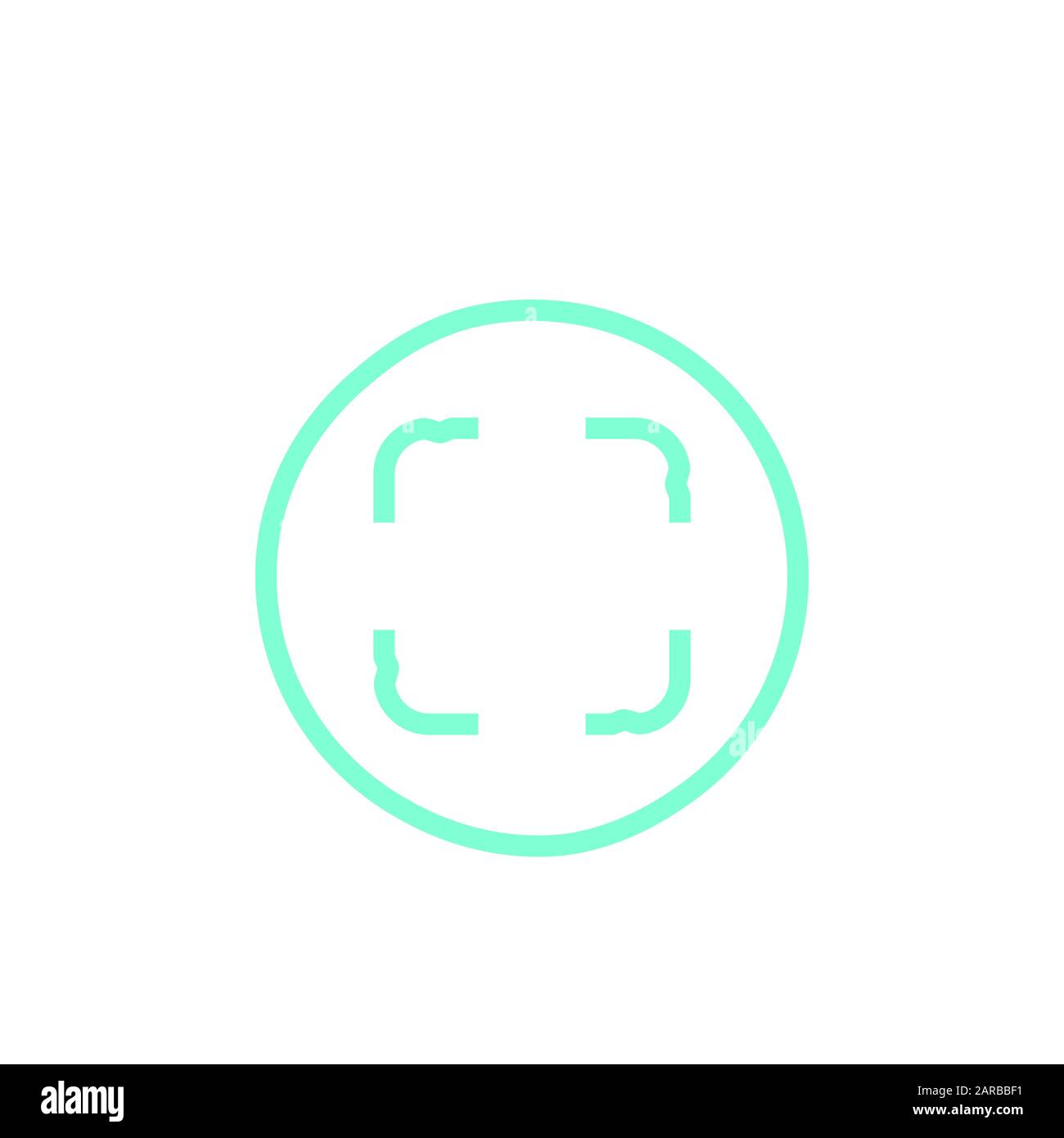 camera icon line design template Stock Photo - Alamy