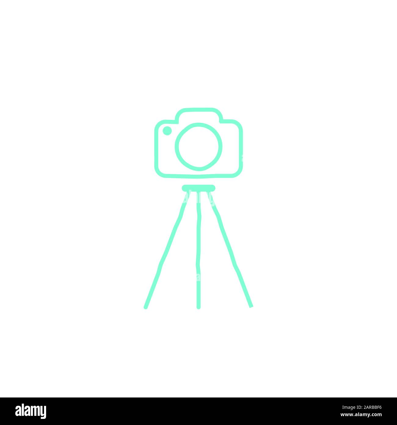 camera icon line design template Stock Photo - Alamy