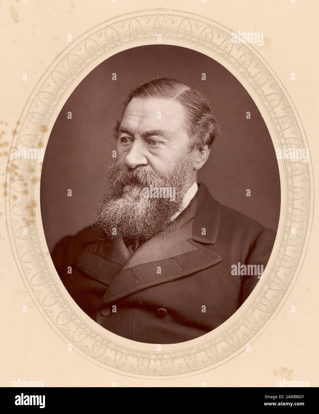 SIR SAMUEL WHITE BAKER English explorer       Date: circa 1885 Stock Photo