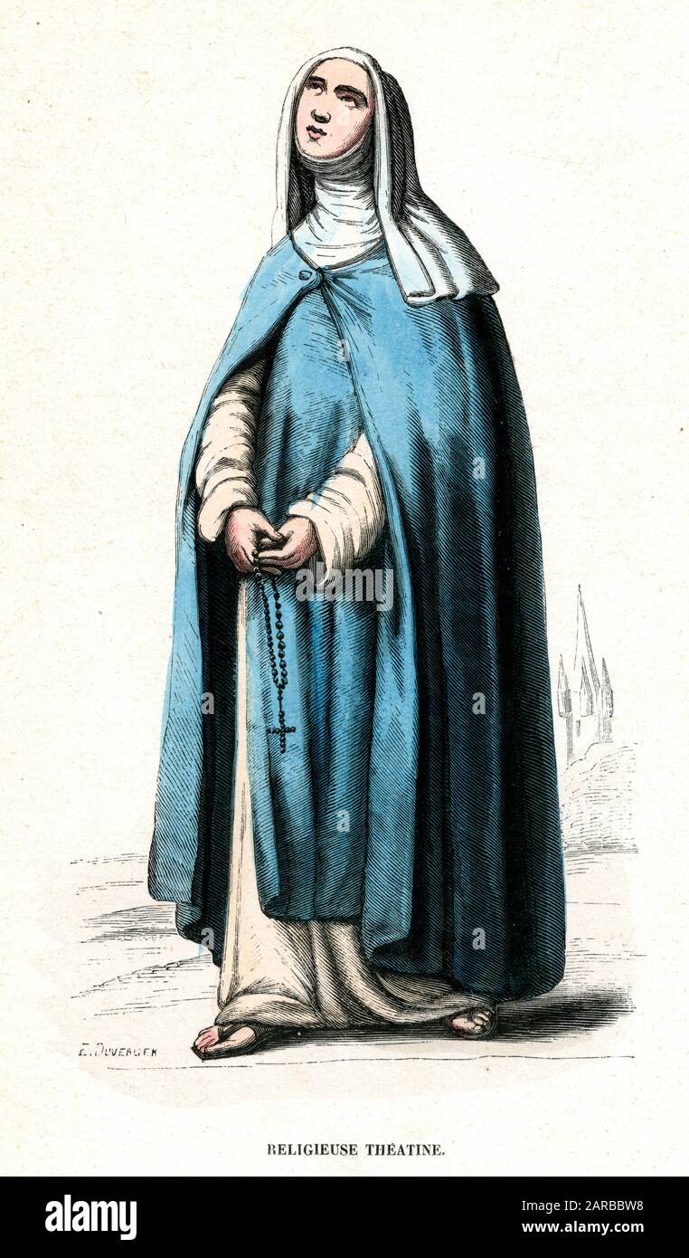 A Catholic nun with her rosary which she uses to help her pray