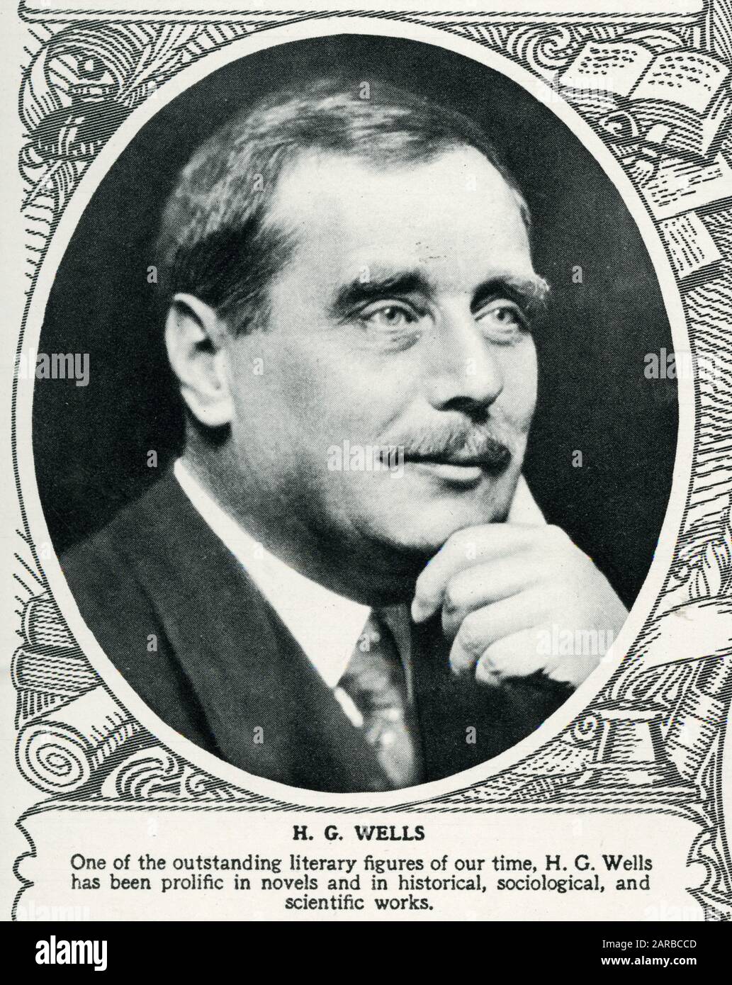 Herbert George Wells (1866 ? 1946), English writer, now best known for his work in the science fiction genre. Stock Photo