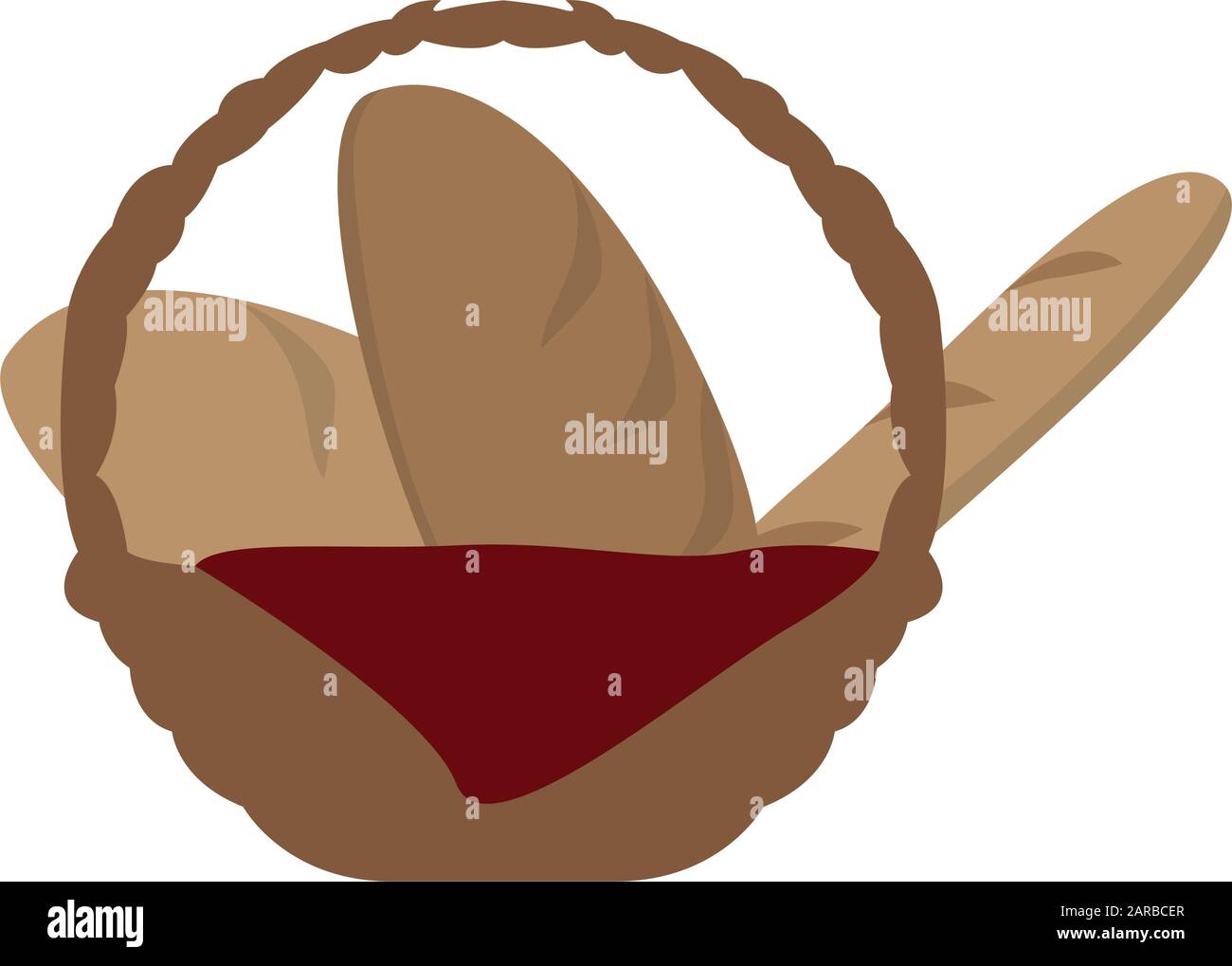 Isolated bread basket Stock Vector Image & Art Alamy