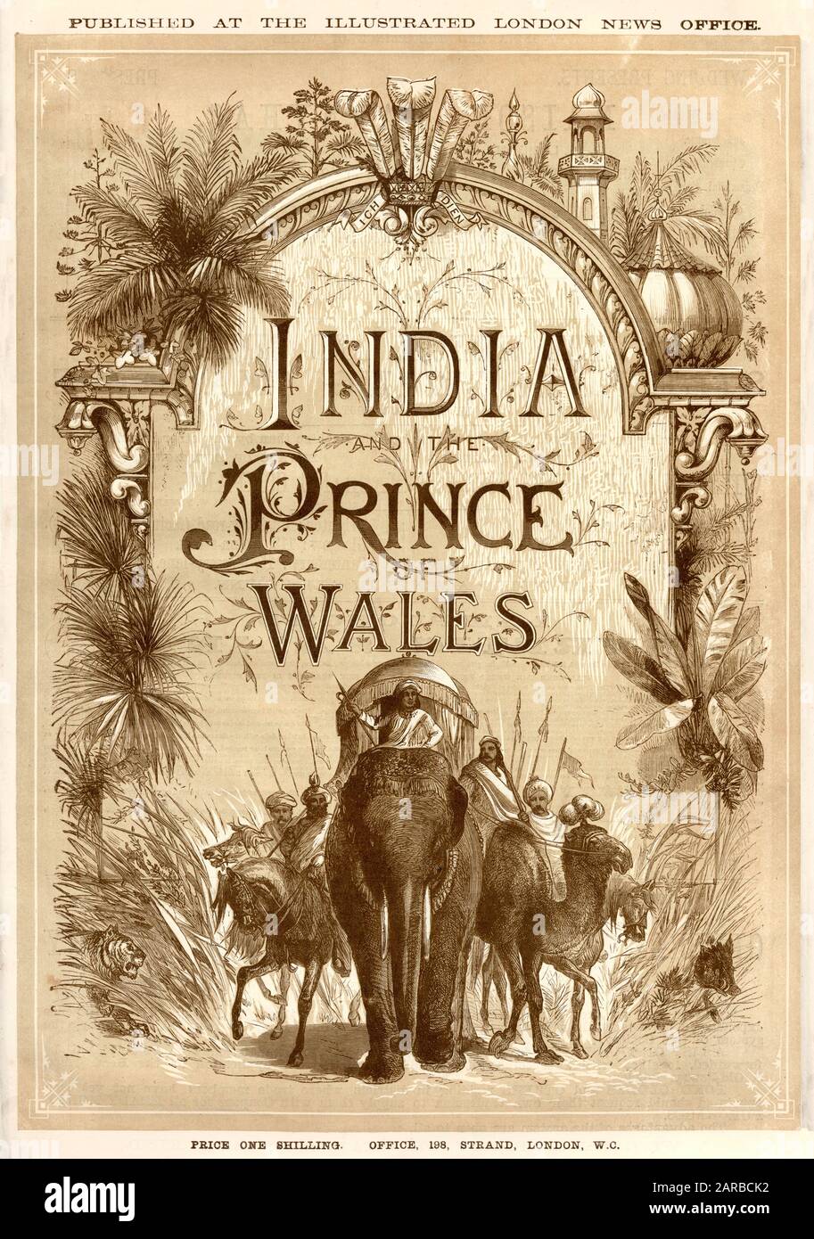 Prince of Wales's Tour of India 1875 Stock Photo