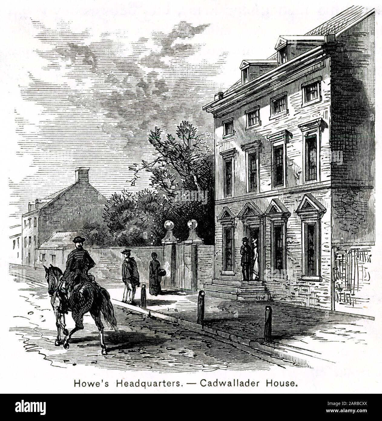 Cadwallader House -  General William Howe's Headquarters In Philadelphia during The American War of Independence     Date: 1776 Stock Photo