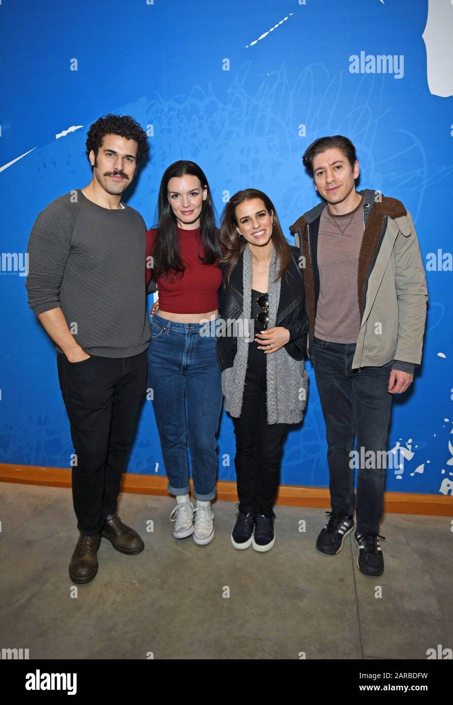 New York, NY, USA. 26th Jan, 2020. Joel Perez, Jennifer Damiano, Ana Nogueira, Michael Zegen in attendance for Bob & Carol & Ted & Alice Cast, Tthe New Group at the Pershing Square Signature Center, New York, NY January 26, 2020. Credit: Derek Storm/Everett Collection/Alamy Live News Stock Photo