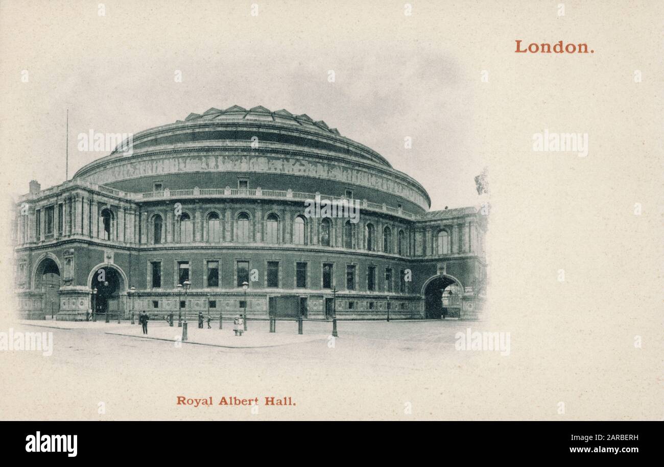 London - The Royal Albert Hall     Date: circa 1903 Stock Photo