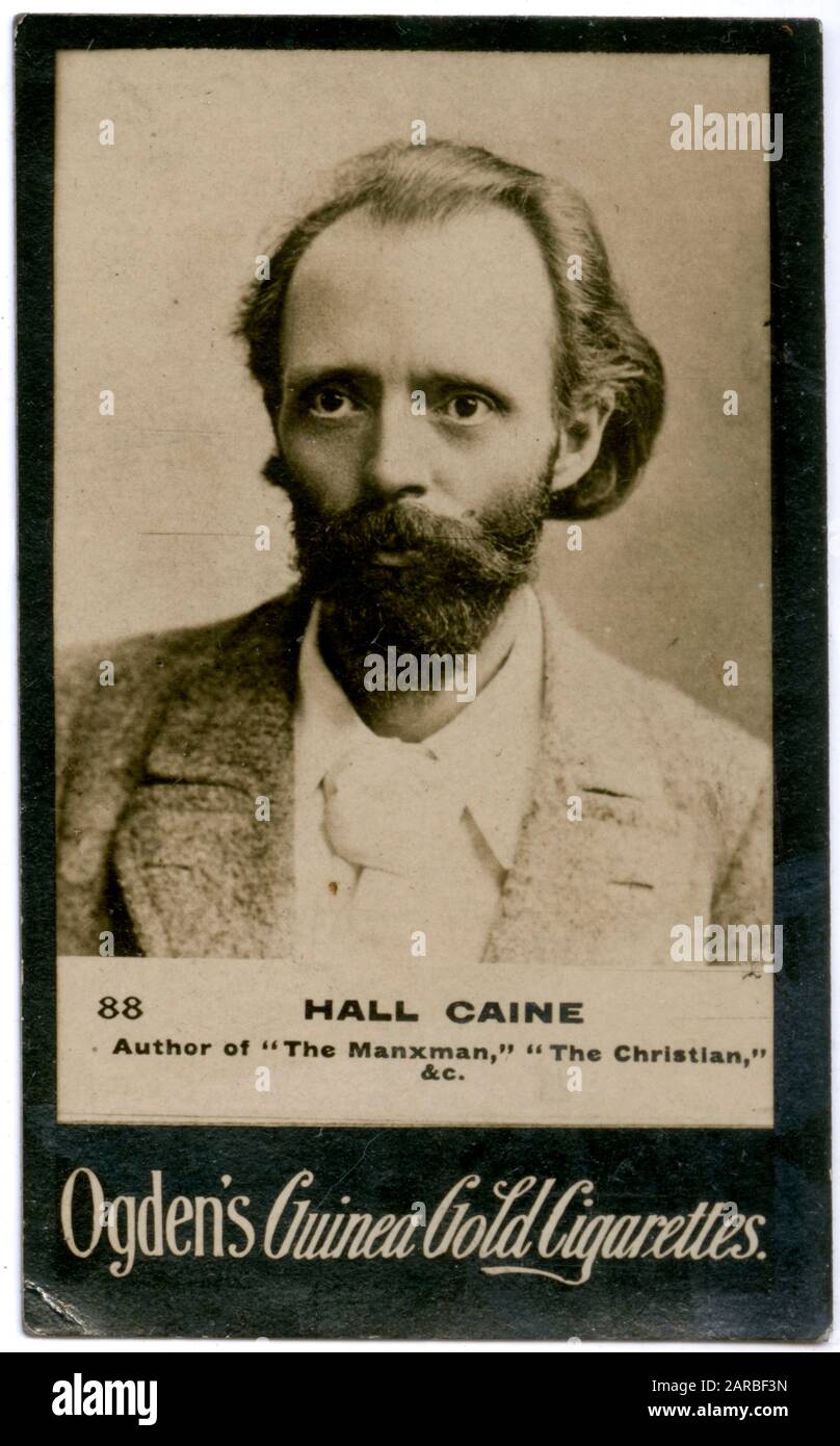 Sir Thomas Henry Hall Caine (1853-1931), British author, poet and critic.      Date: 1901 Stock Photo
