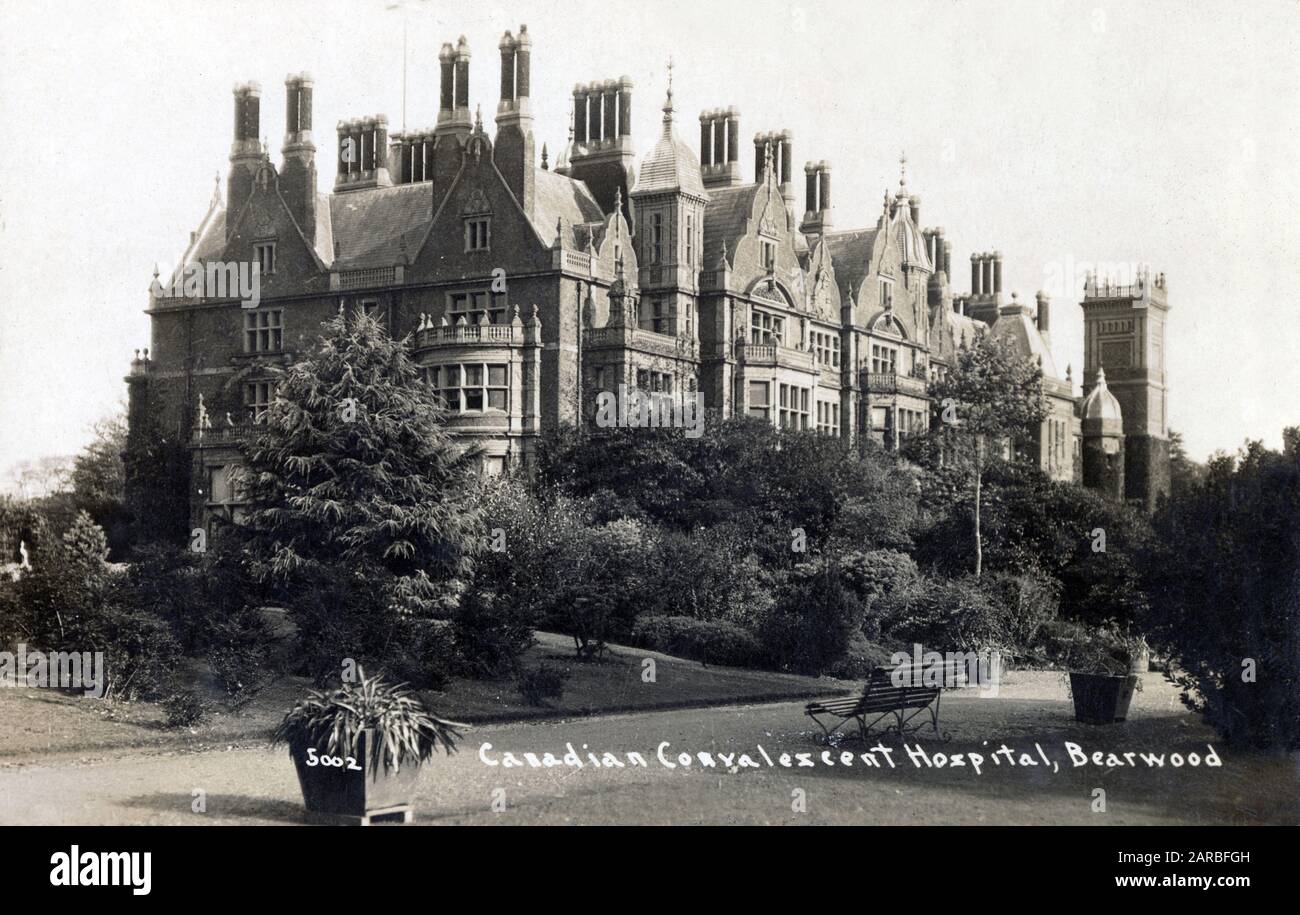 Canadian Convalescent Hospital, Wokingham, Berkshire, WW1 Stock Photo