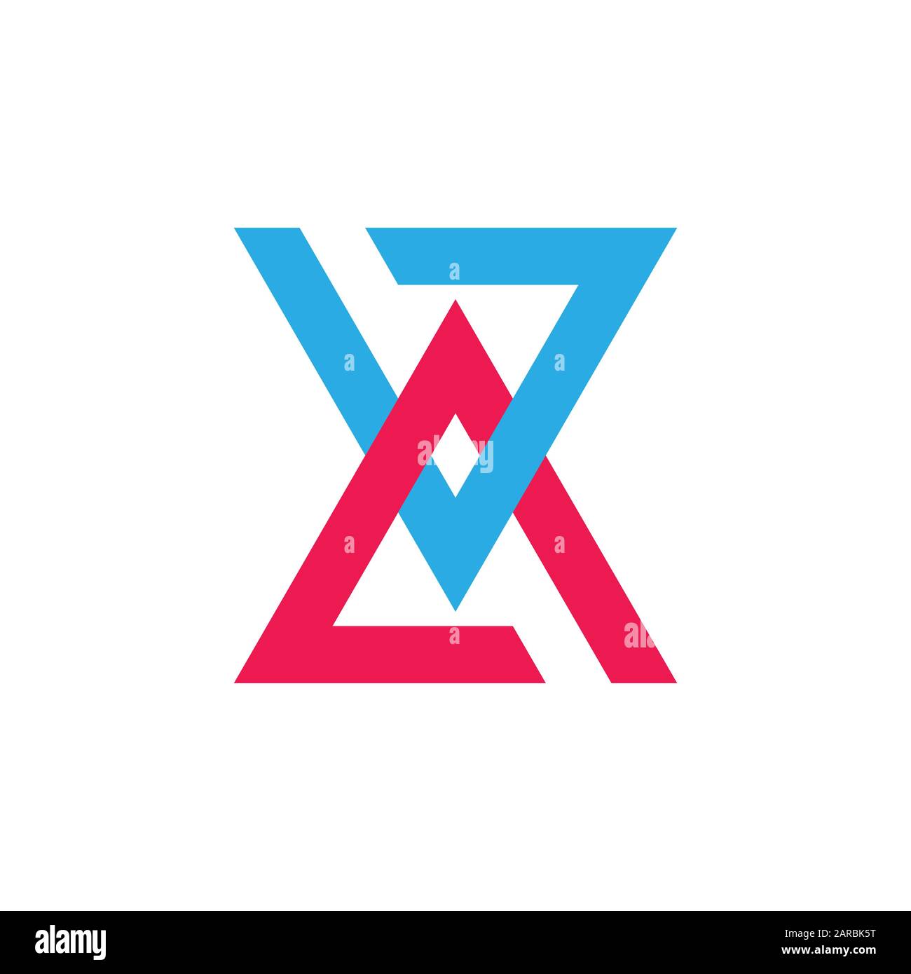 letter va simple geometric 3d logo vector Stock Vector Image & Art - Alamy