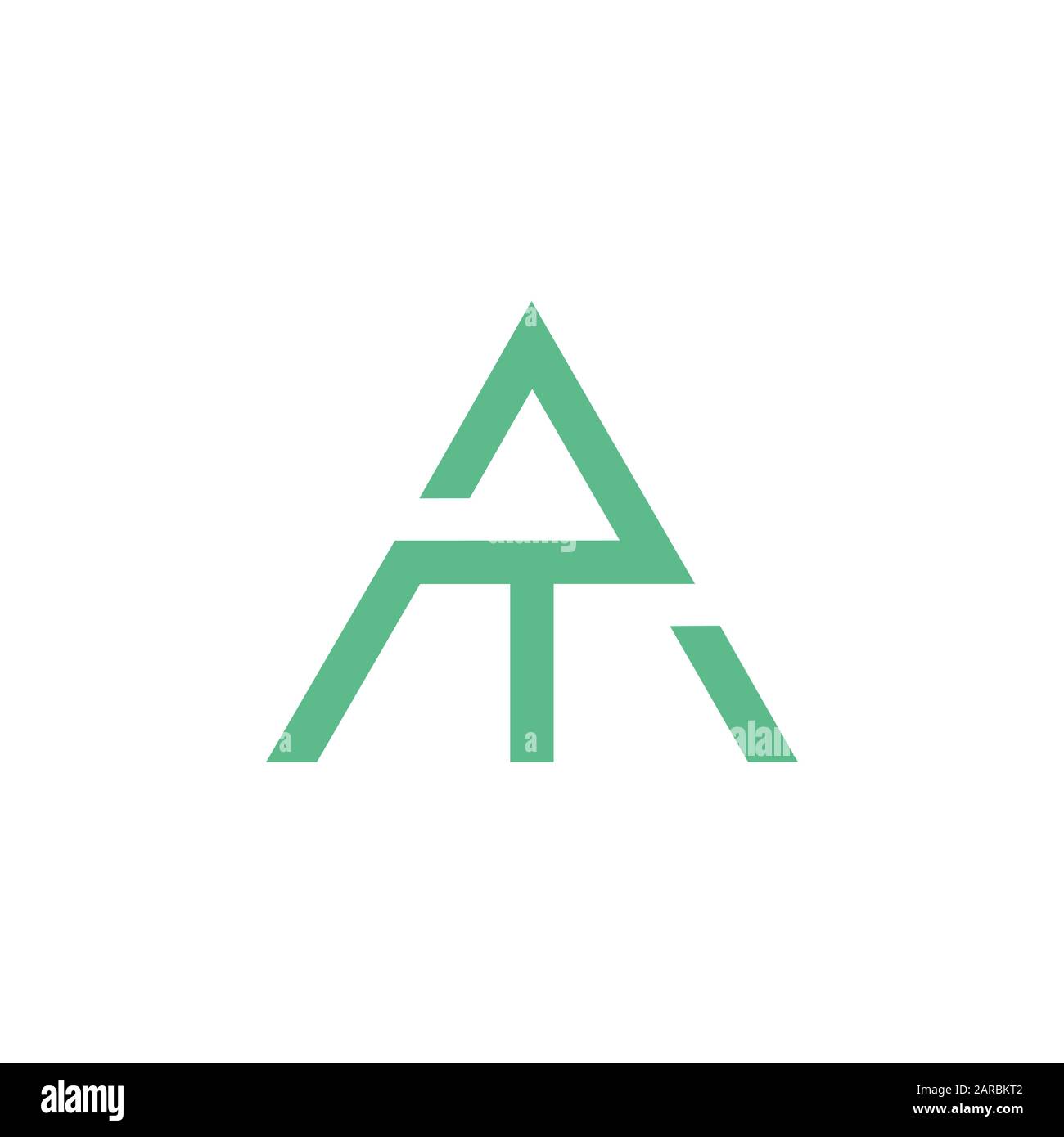 letter ma am arrow simple geometric up logo vector Stock Vector