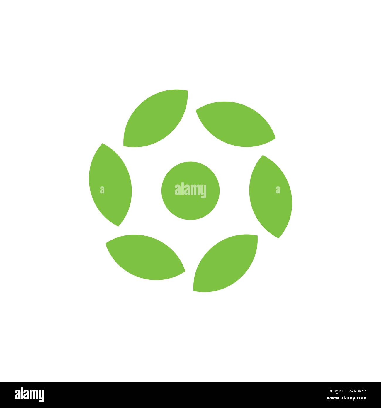 circle leaf geometric swirl logo vector Stock Vector Image & Art - Alamy