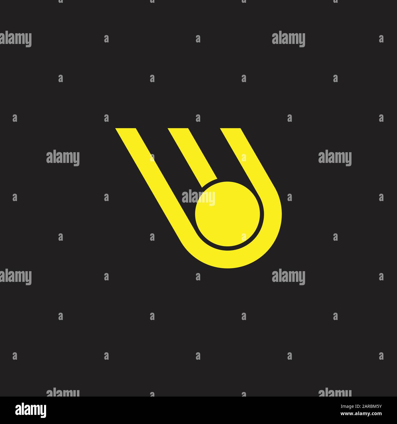 comet motion geometric logo vector Stock Vector