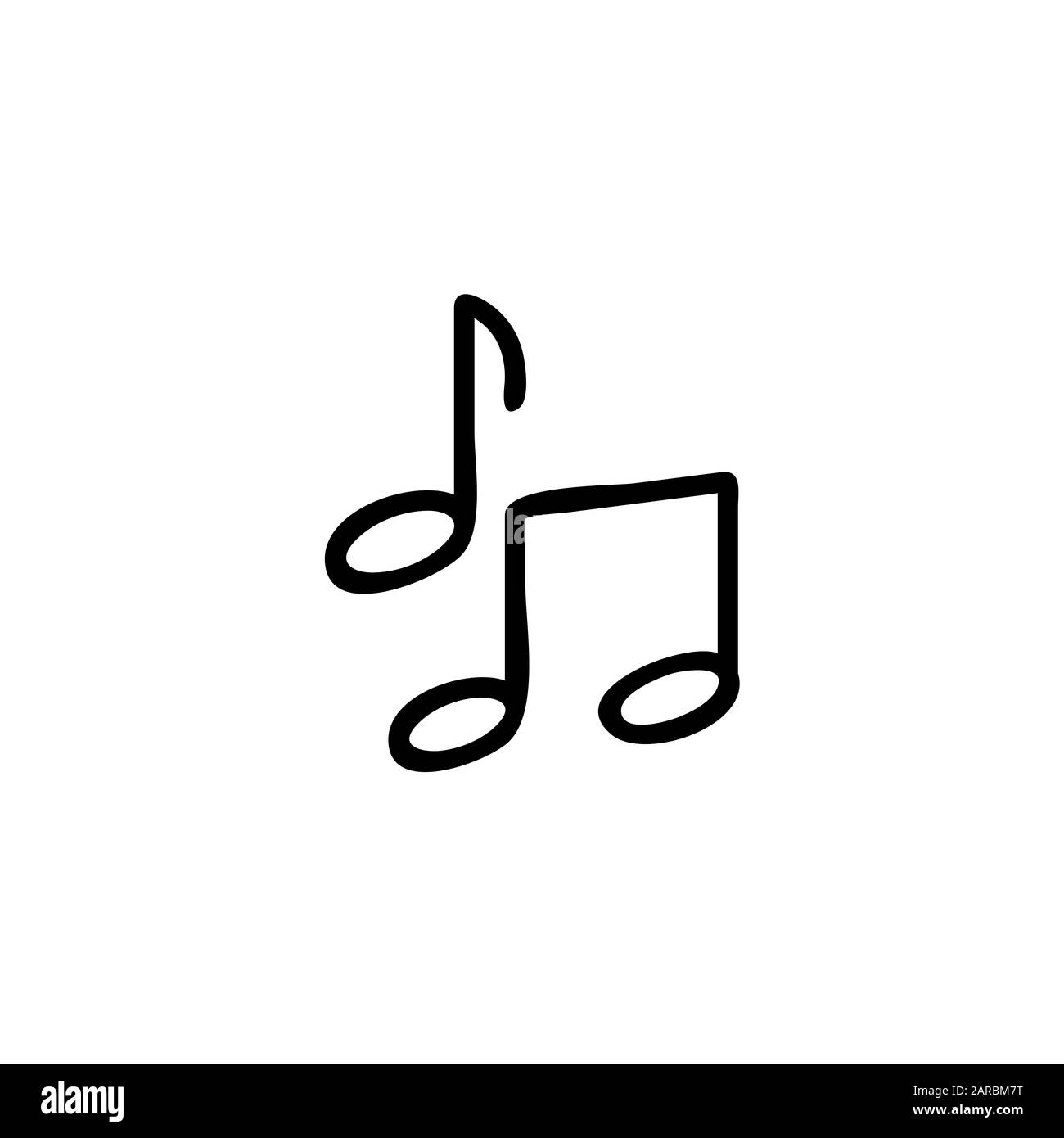 music icon line design template Stock Photo