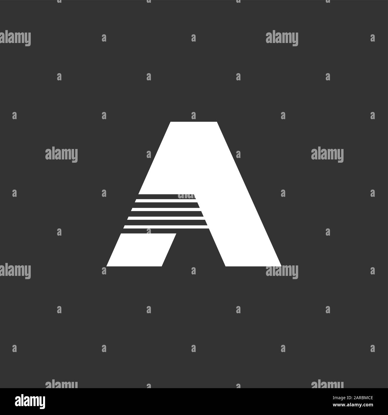 letter a stripes motion geometric logo vector Stock Vector Image & Art ...
