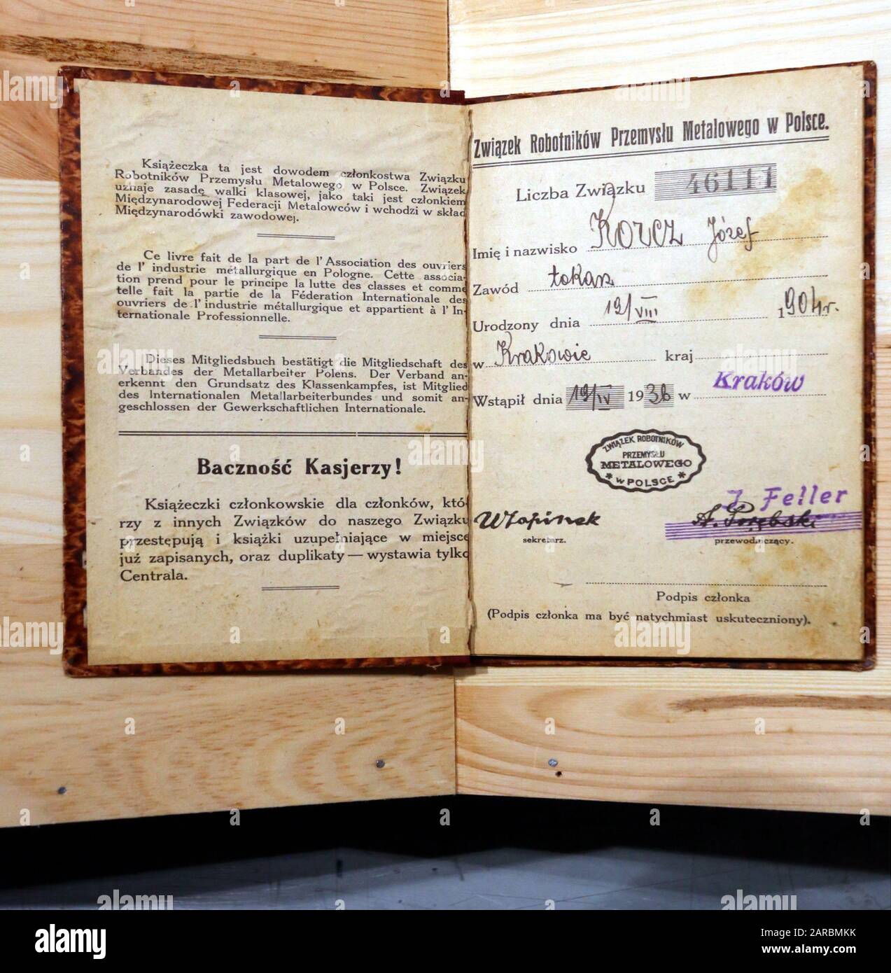 Cracow. Krakow. Poland. The ID book of Metal Workers in Poland Trade