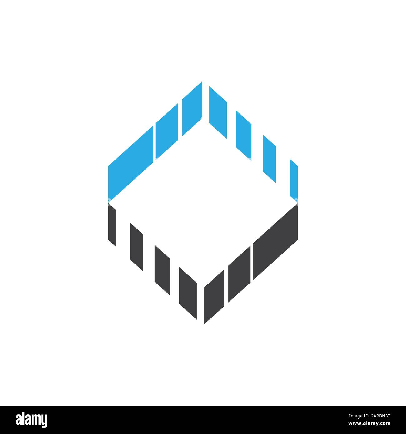 square geometric arrows motion logo vector Stock Vector Image & Art - Alamy