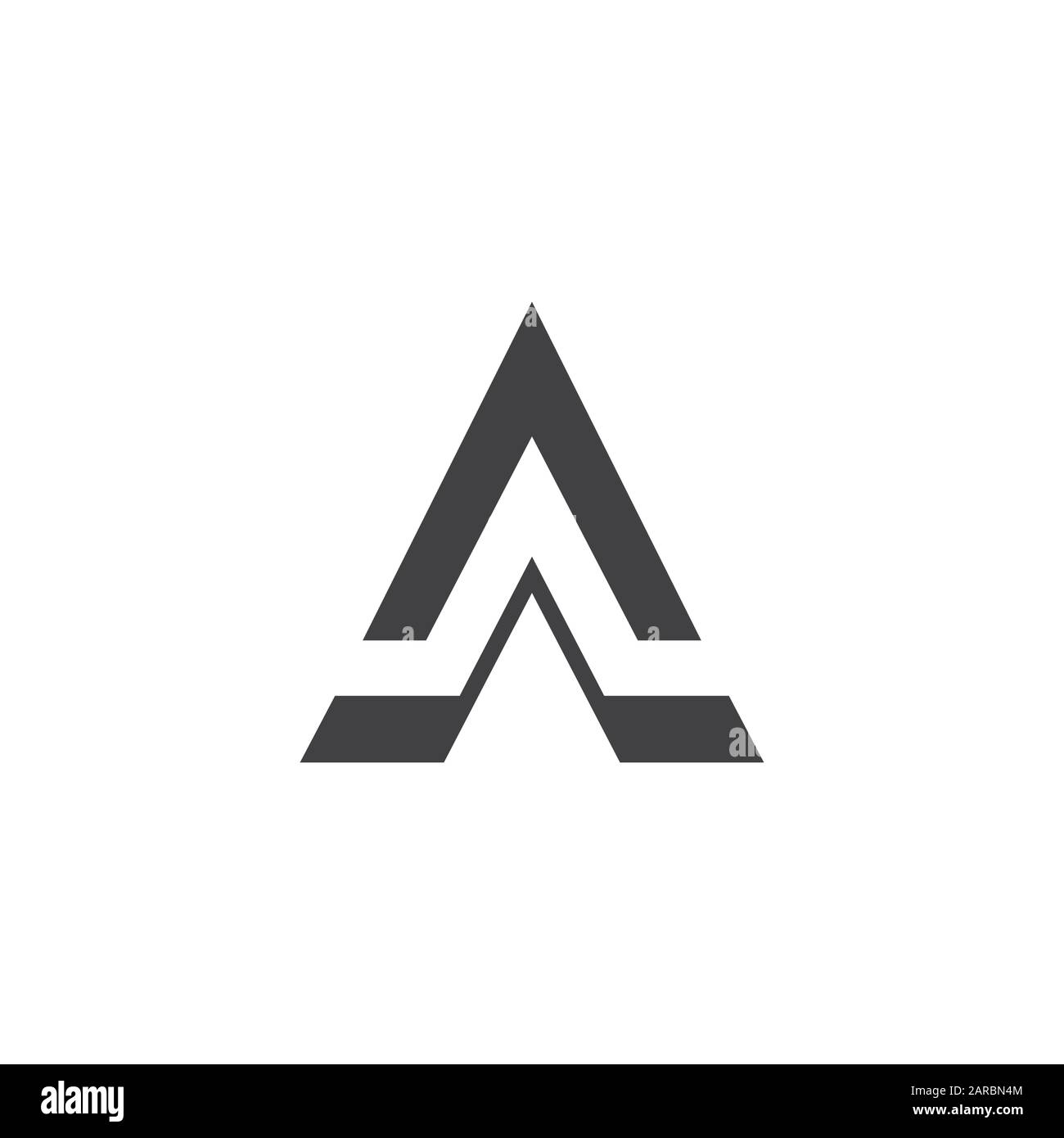 triangle arrow pyramid geometric logo vector Stock Vector Image & Art ...