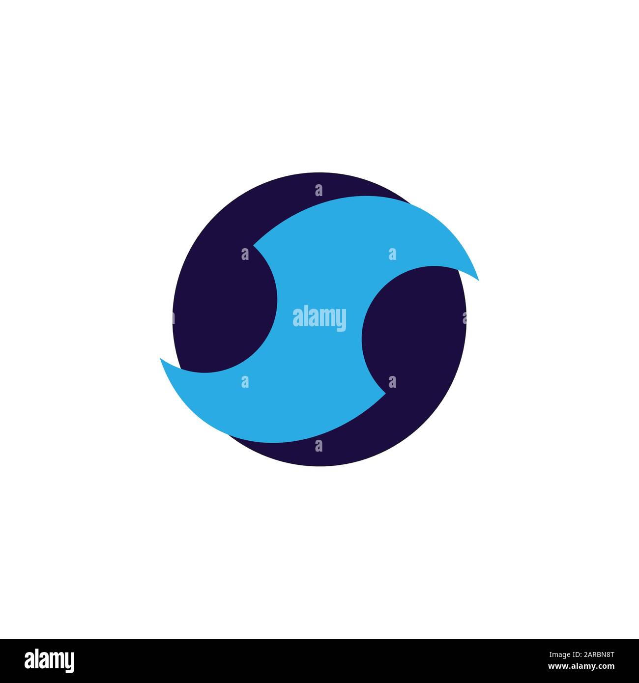 geometric letter s curves circle logo vector Stock Vector Image & Art ...