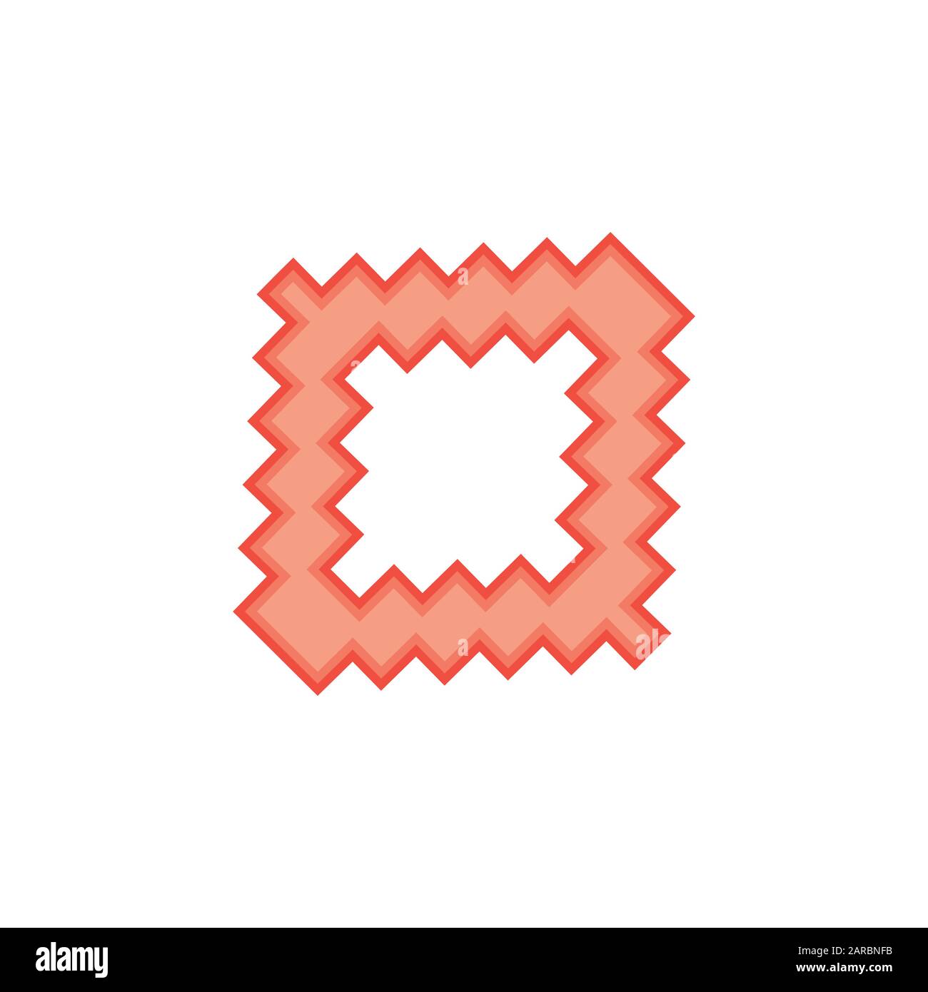 square pixel design logo vector Stock Vector