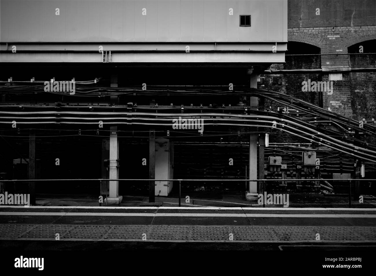 Underground cable Black and White Stock Photos & Images Alamy