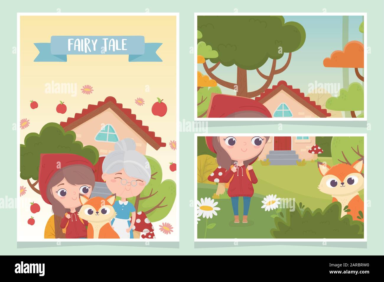 little red riding hood grandma wolf house forest tree apples flowers fairy tale cartoon vector illustration Stock Vector Image & Art - Alamy little red riding hood grandma wolf house forest tree apples flowers fairy tale cartoon vector illustration Stock Vector Image & Art - Alamy