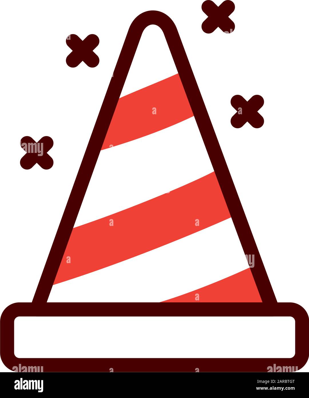 Isolated construction cone vector design Stock Vector Image & Art Alamy