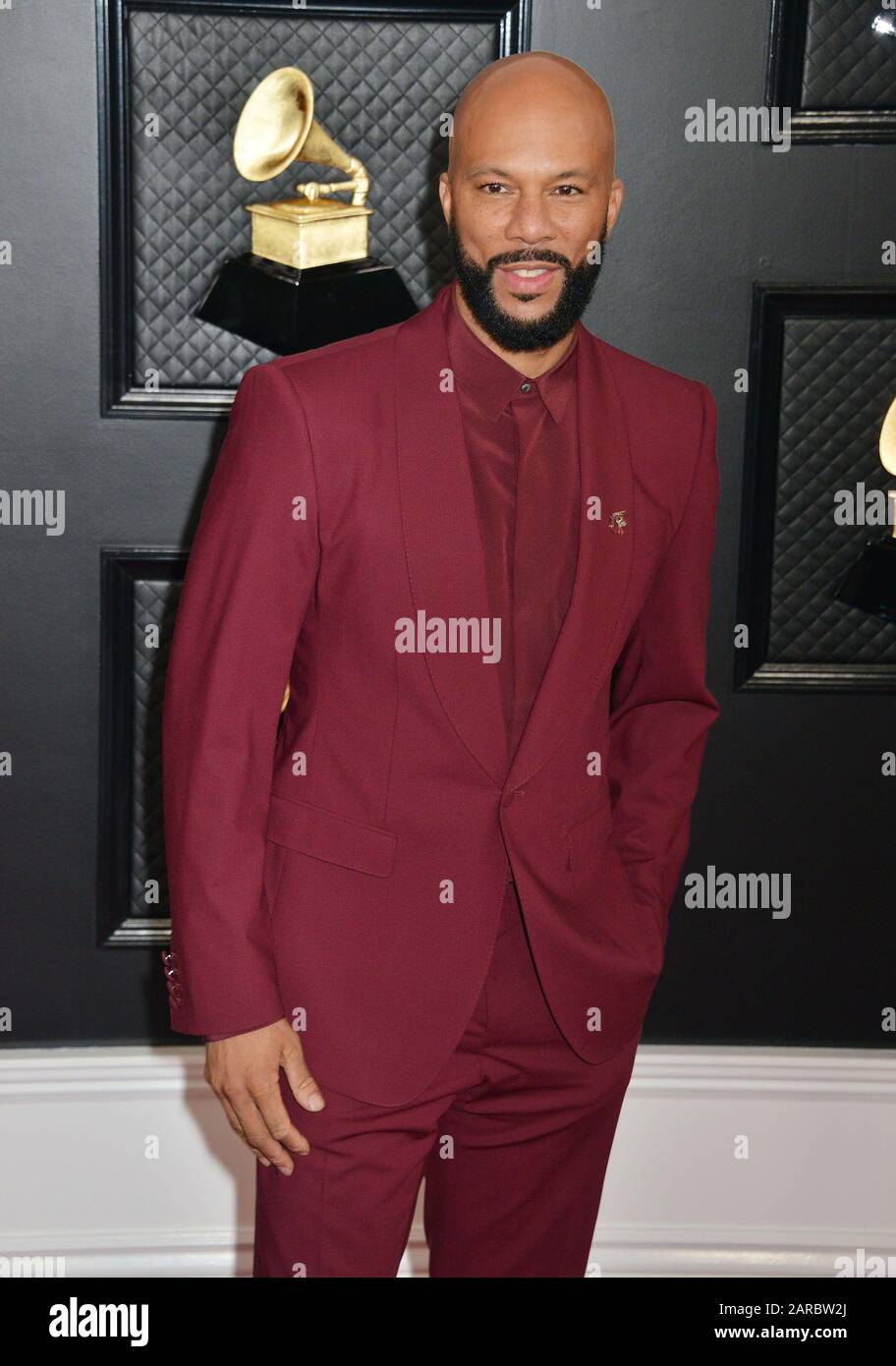 Los Angeles, CA. 26th Jan, 2020. Common at arrivals for 62nd Annual Grammy Awards - Arrivals, STAPLES Center, Los Angeles, CA January 26, 2020. Credit: Tsuni/Everett Collection/Alamy Live News Stock Photo