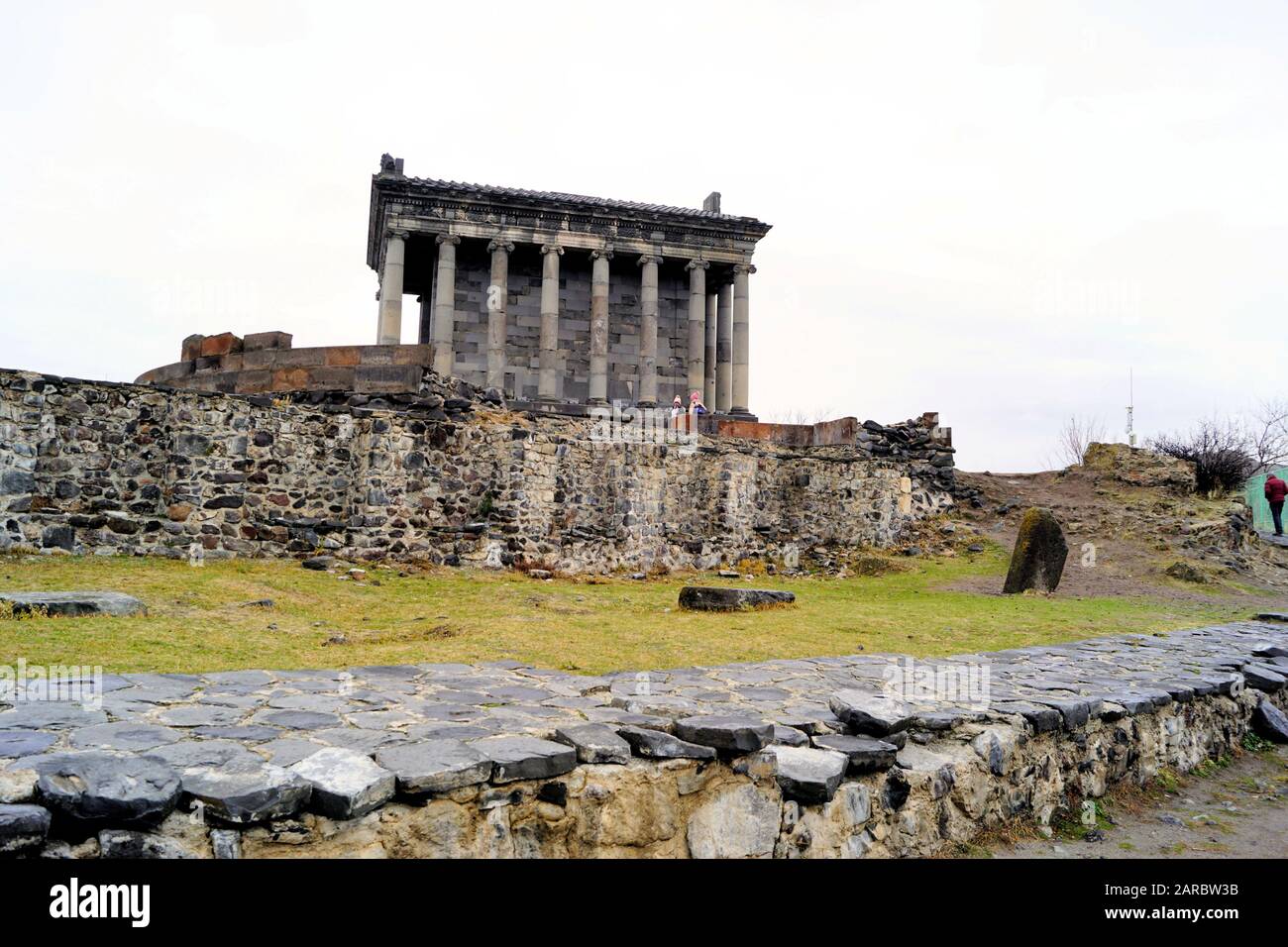 Garni Temple and Bath House, Garni Armenia Stock Photo - Alamy