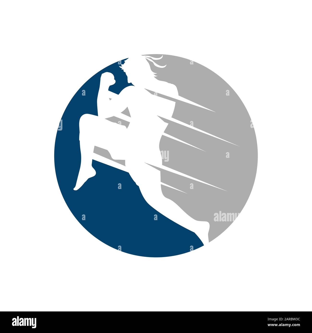 Muay Thai Boxing Kickboxing Logo Design Vector Illustrations Stock Vector Image Art Alamy