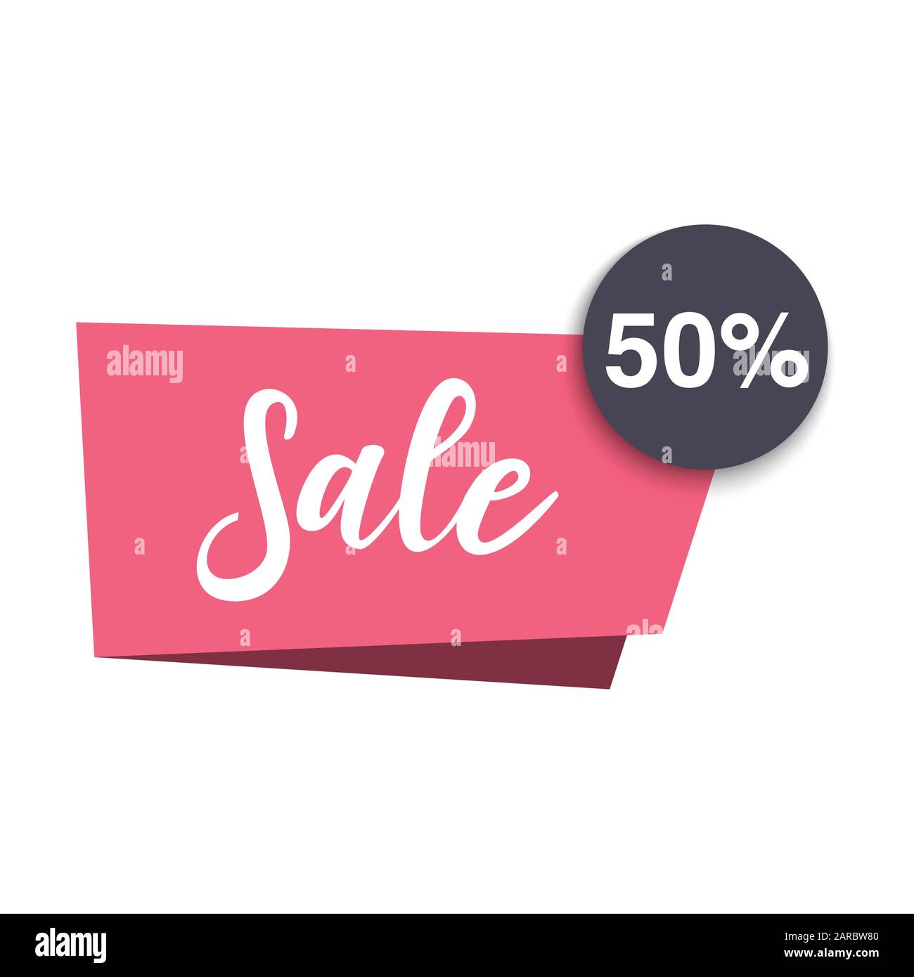 Sale banner vector illustration, discount tag, big sale price tag Stock Vector