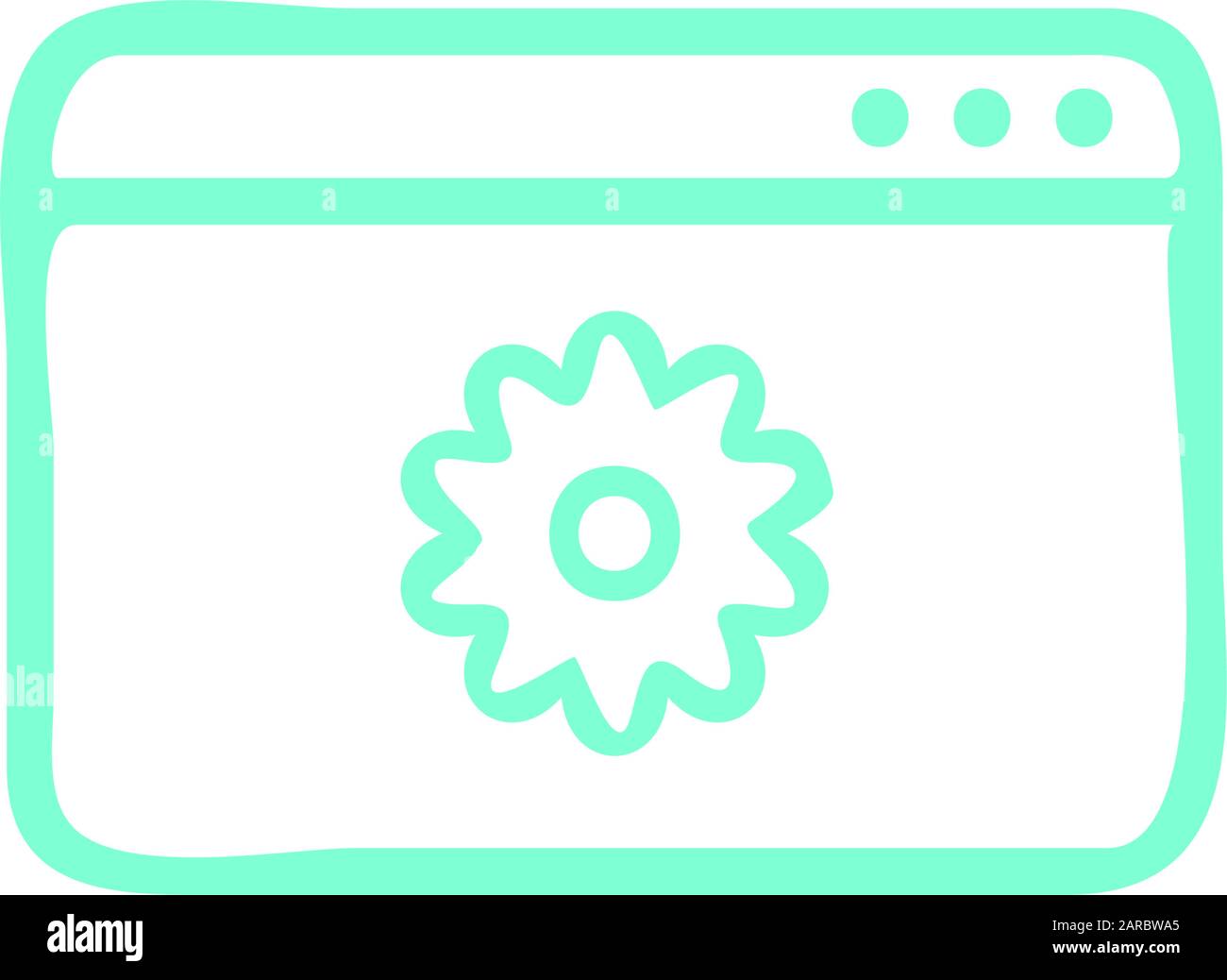 Browser interface icon outline hi-res stock photography and images - Alamy