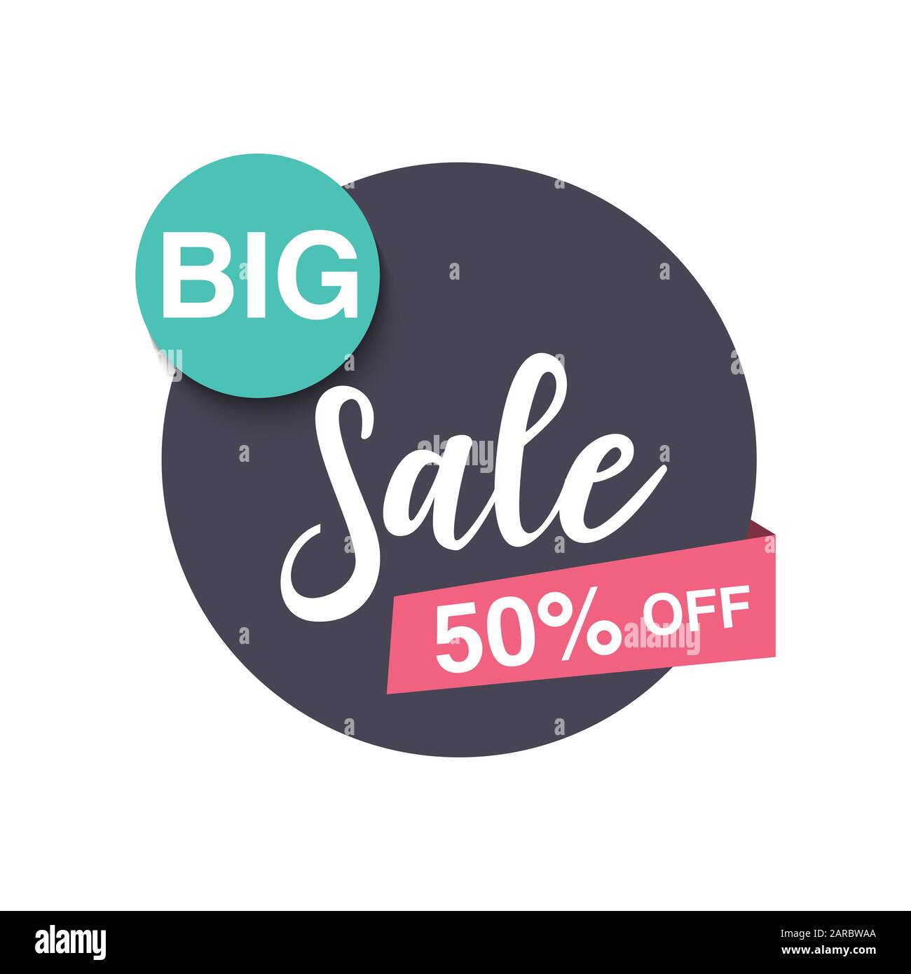 Sale banner vector illustration, discount tag, big sale price tag Stock Vector
